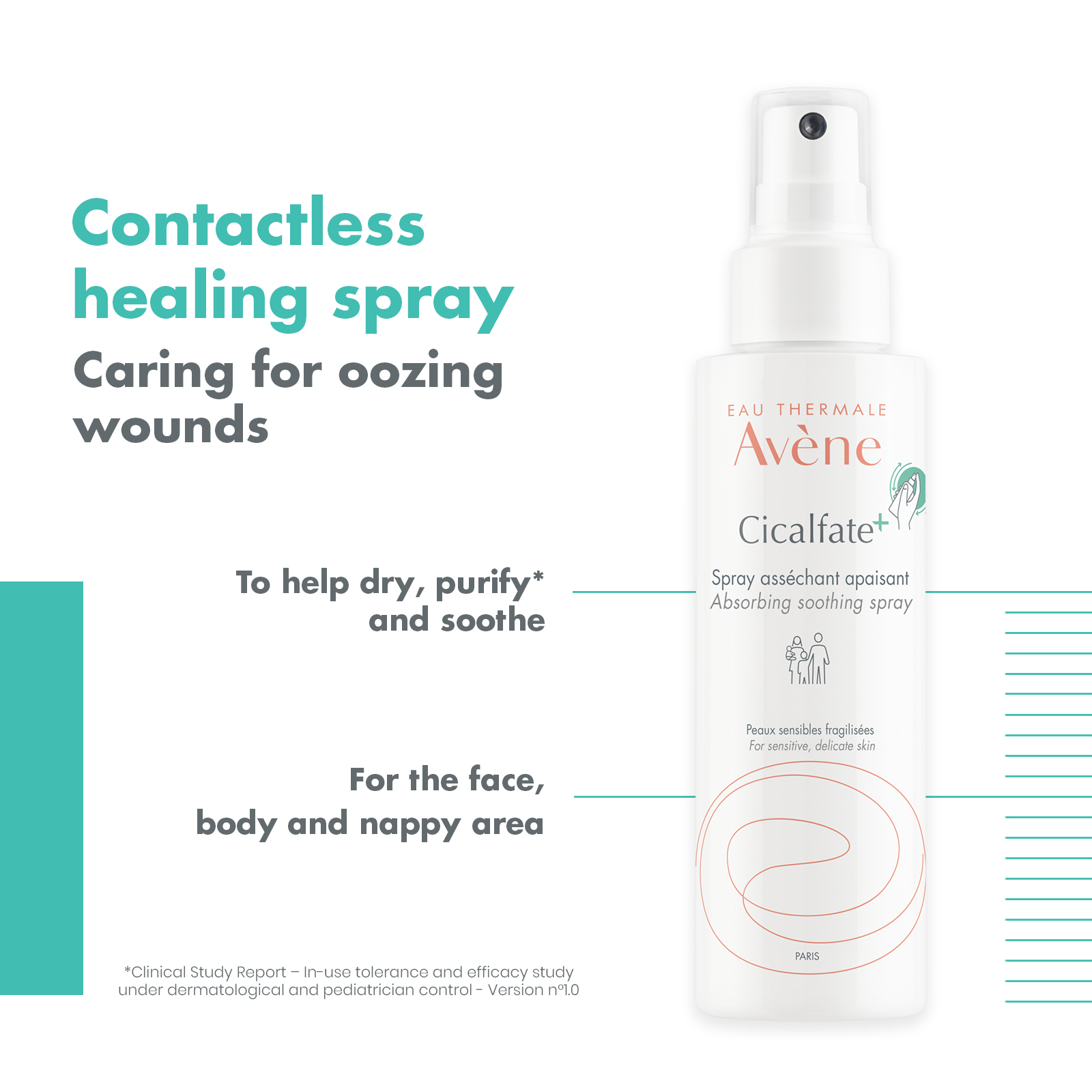 Avene Cicalfate+ Absorbing Soothing Spray 100ml - Image 2
