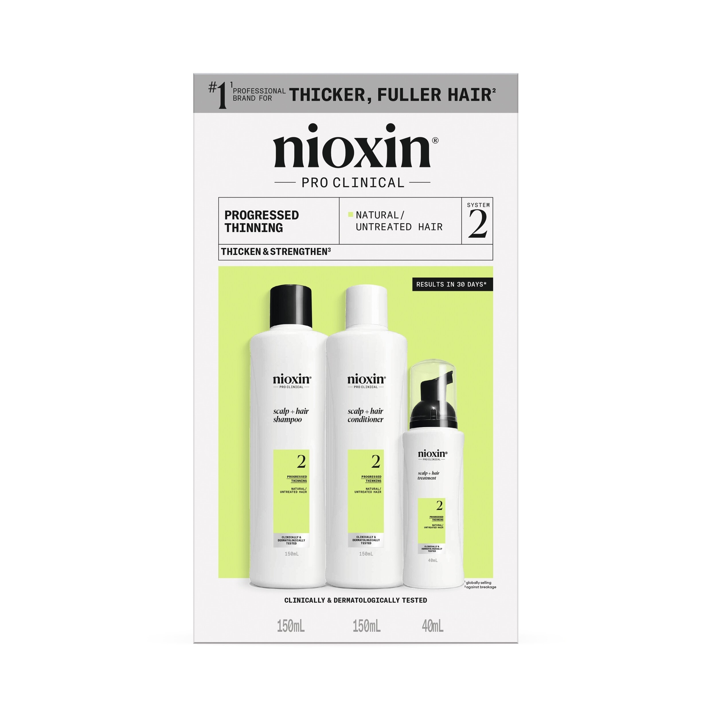 Nioxin Scalp + Hair Thickening System 2 Trial Kit 1 pack - Image 1