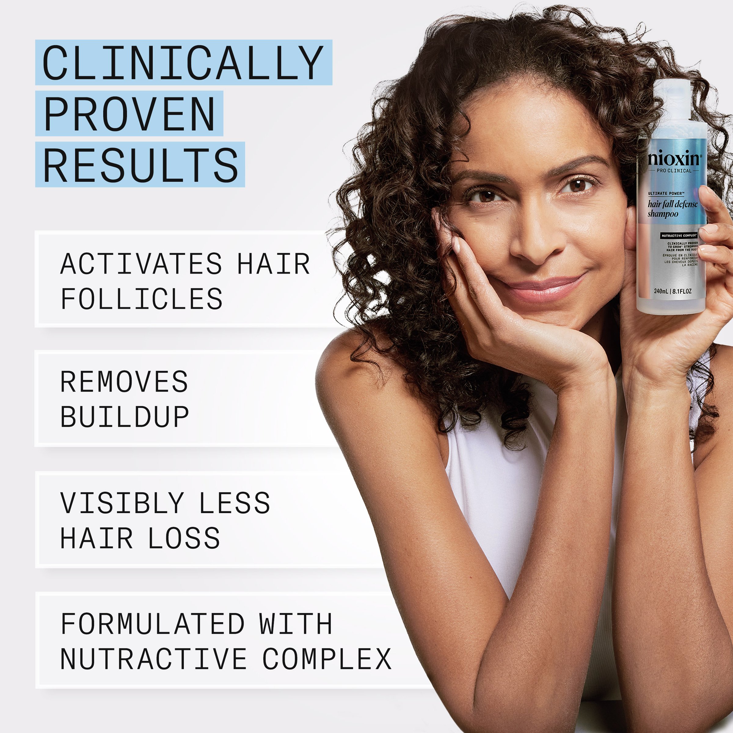 Nioxin Hair Fall Defense Shampoo 240ml - Image 3