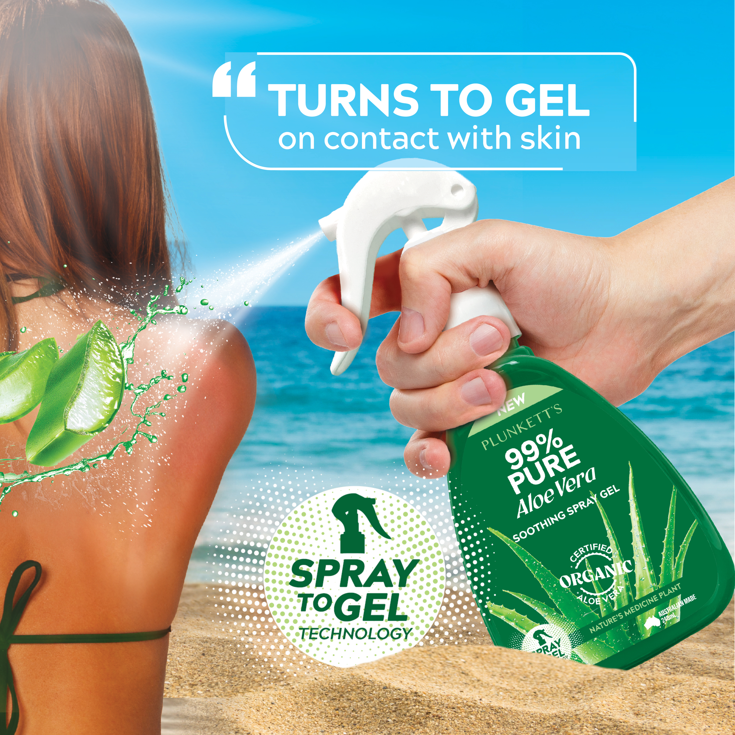 Plunkett's 99% Pure Aloe Vera Soothing Spray Gel 240ml - Image 9