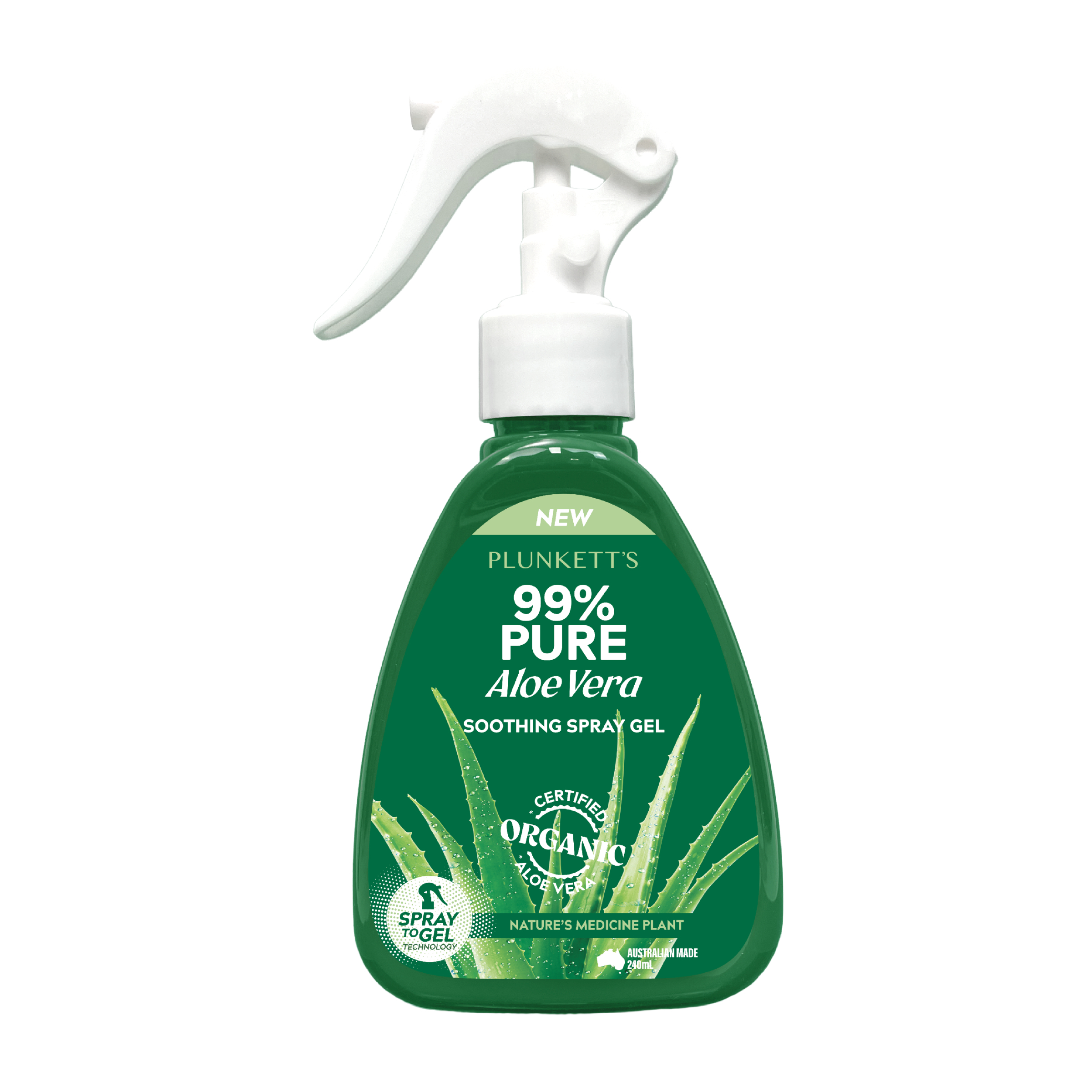Plunkett's 99% Pure Aloe Vera Soothing Spray Gel 240ml - Image 1