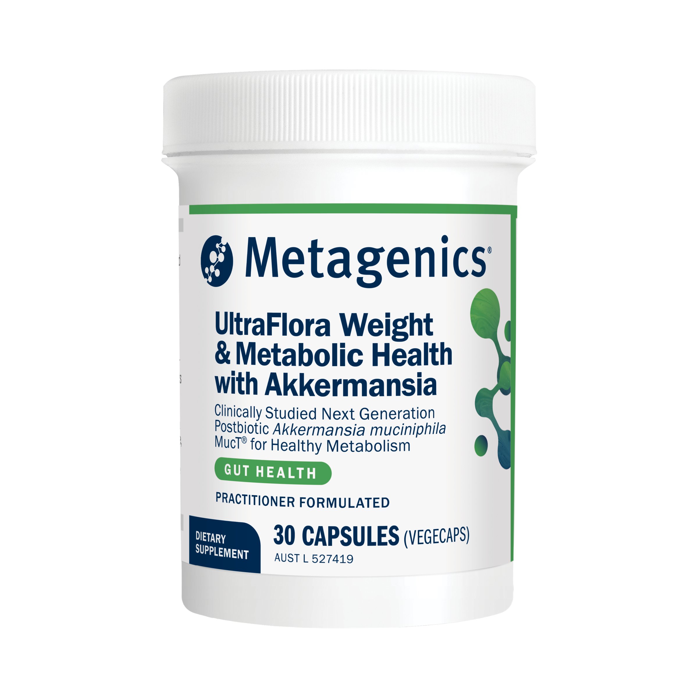 Metagenics Ultraflora Weight & Metabolic Health With Akkermansia 30 capsules