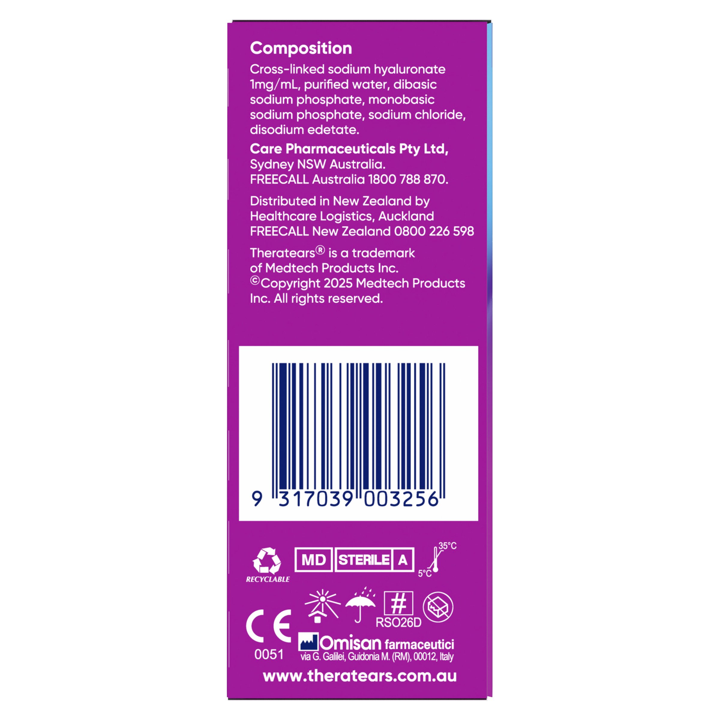Thera Tears Dry Eyes Hydration 10ml - Image 2