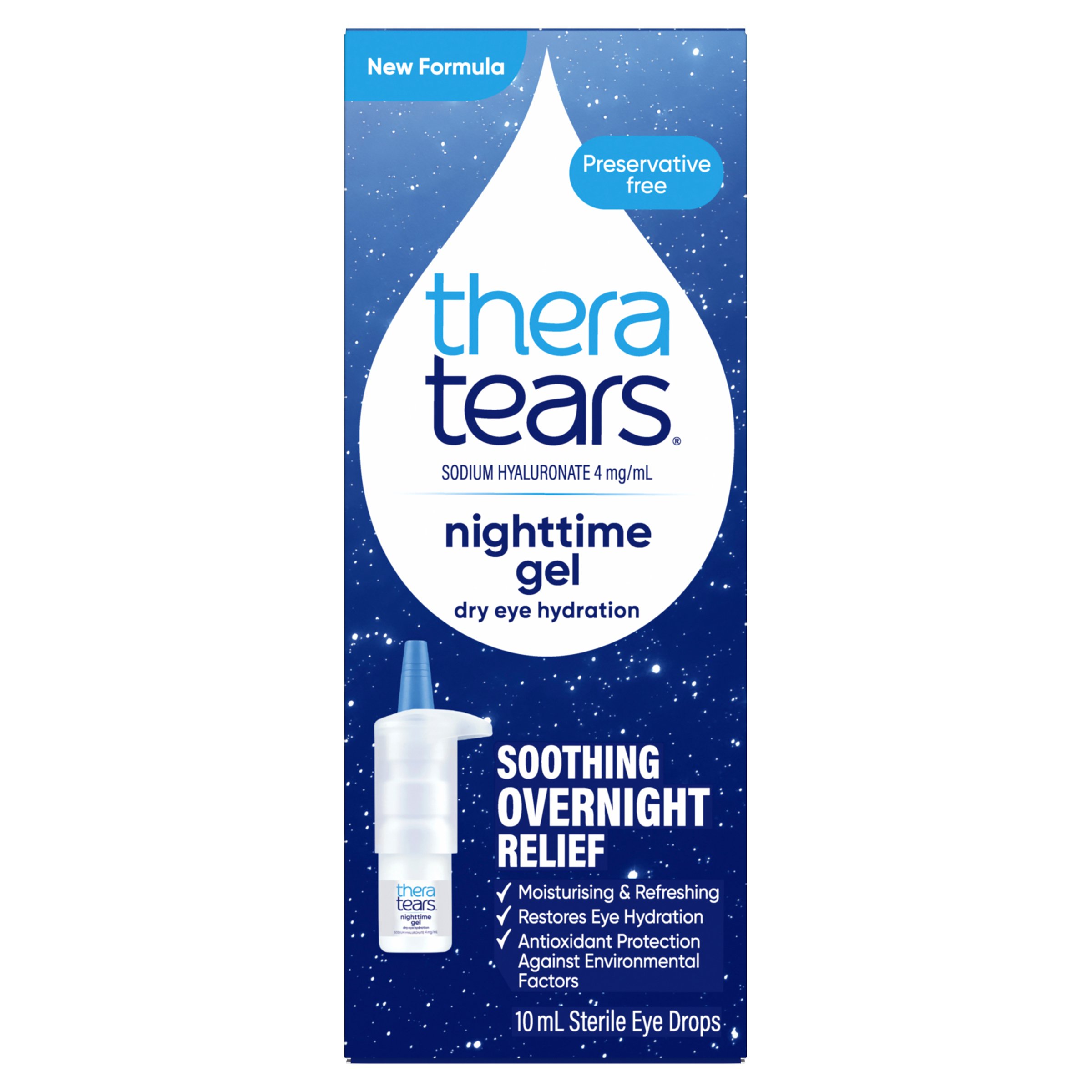 Thera Tears Nighttime Gel Dry Eye Hydration 10ml - Image 1