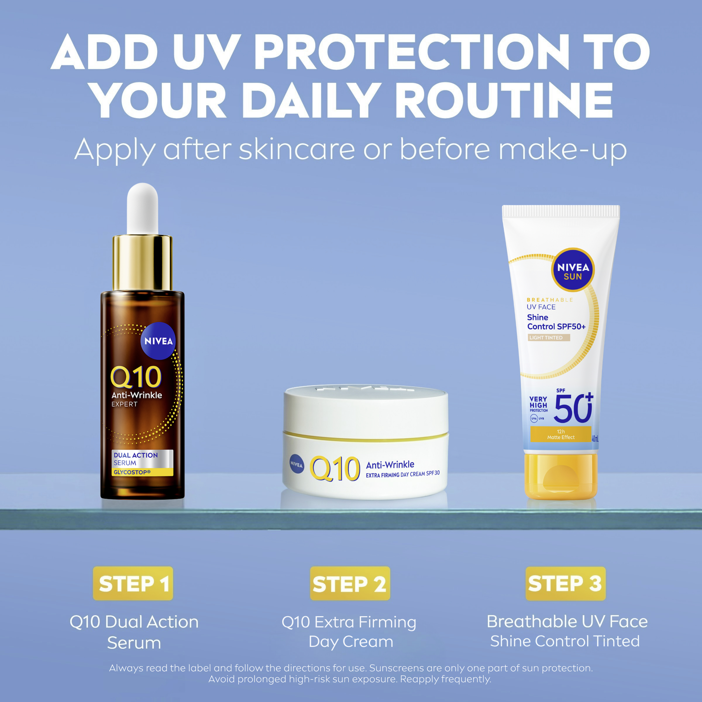 Nivea Sun UV Face Shine Control SPF50+ Light Tinted 40ml - Image 5