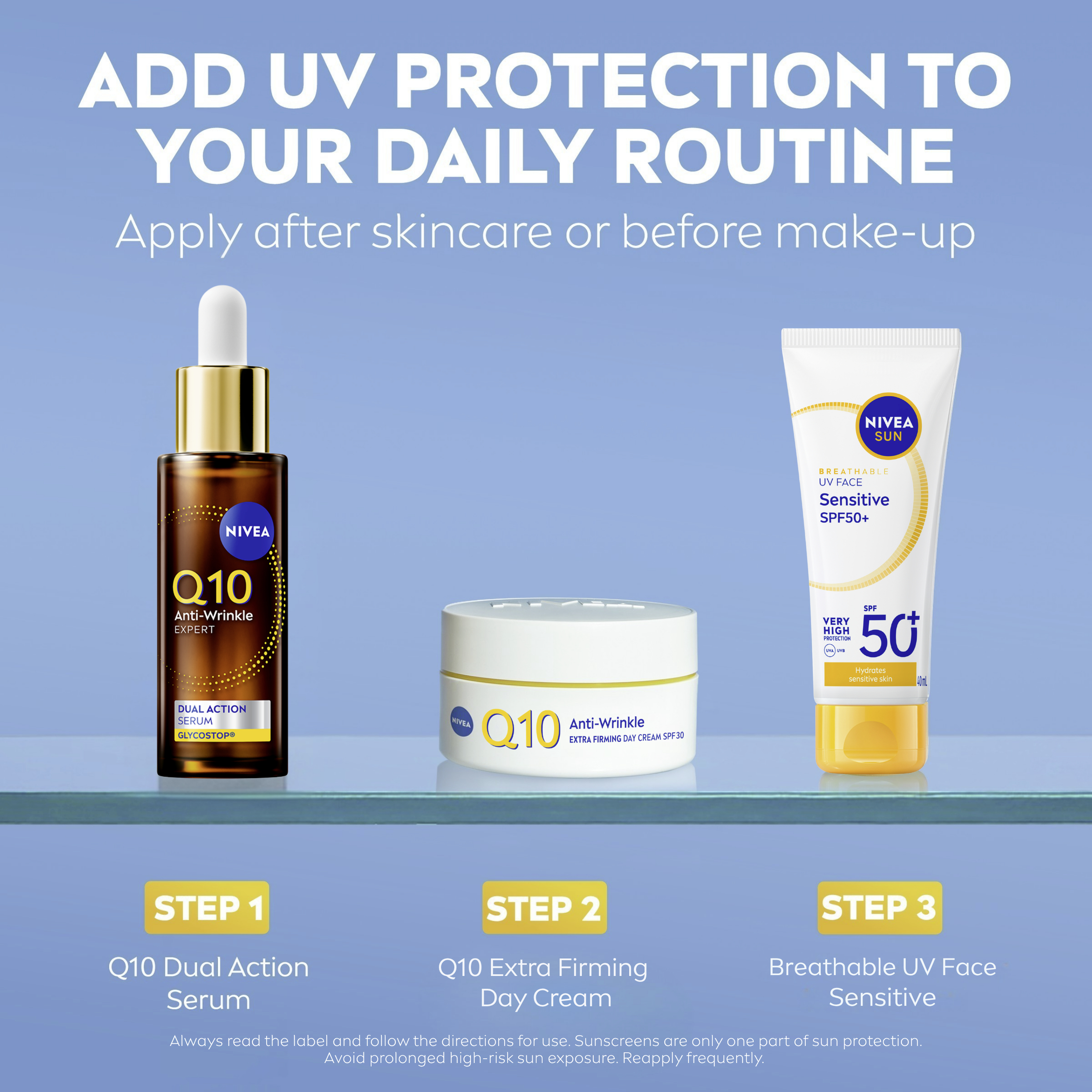 Nivea Sun UV Face Sensitive SPF50+ 40ml - Image 5