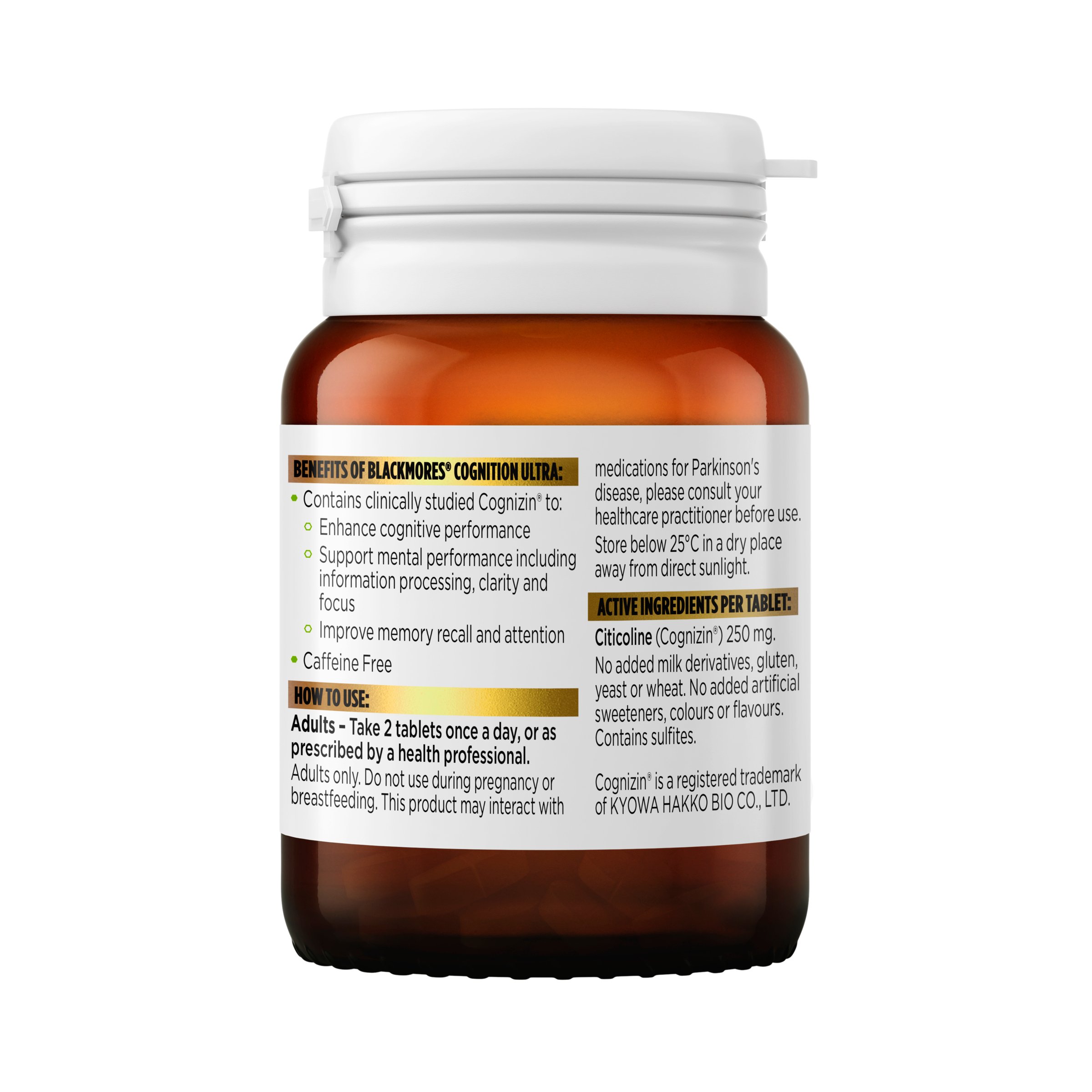 Blackmores Cognition Ultra 30 tablets - Image 2