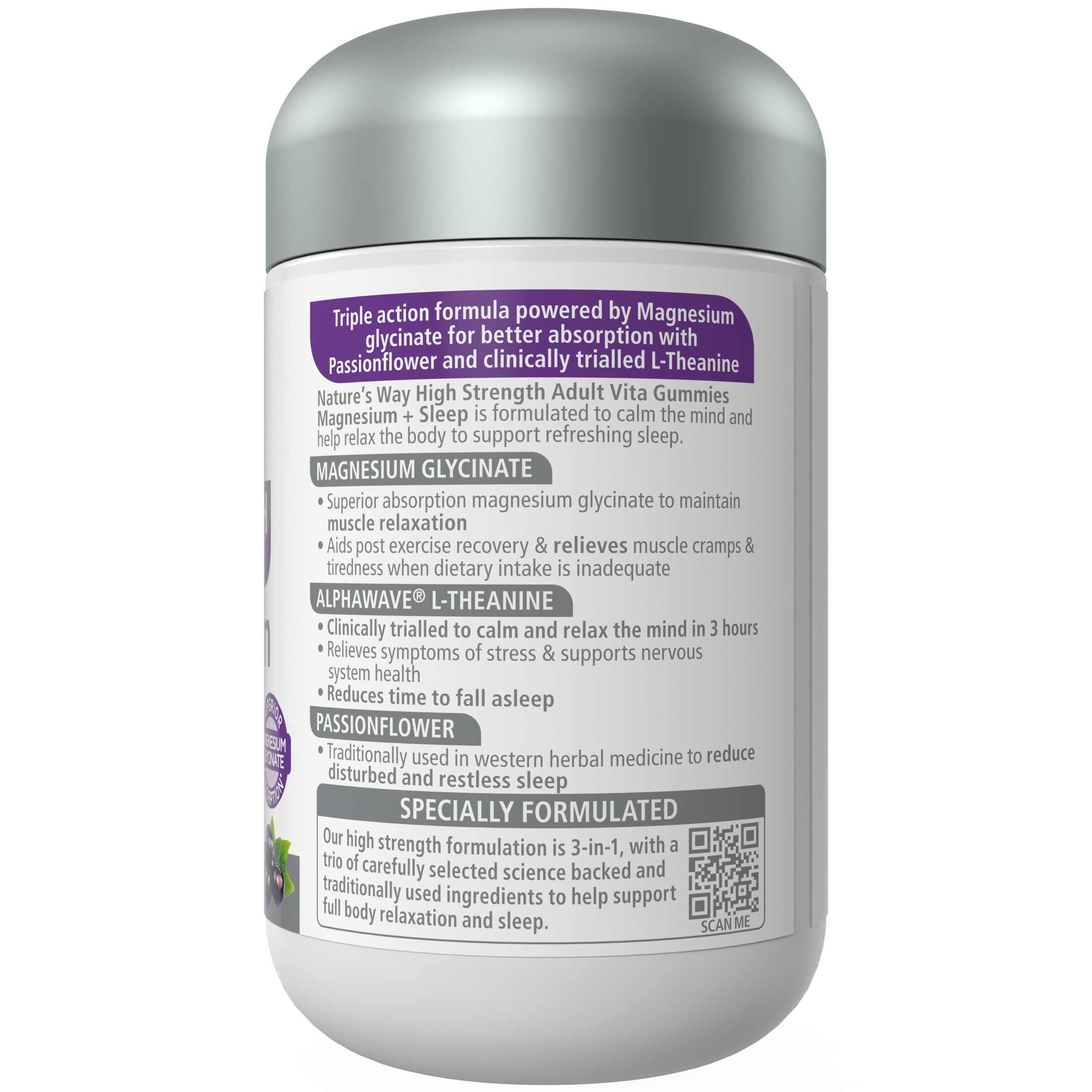 Nature's Way HS ADVG Magnesium+Sleep 45 gummies - Image 2