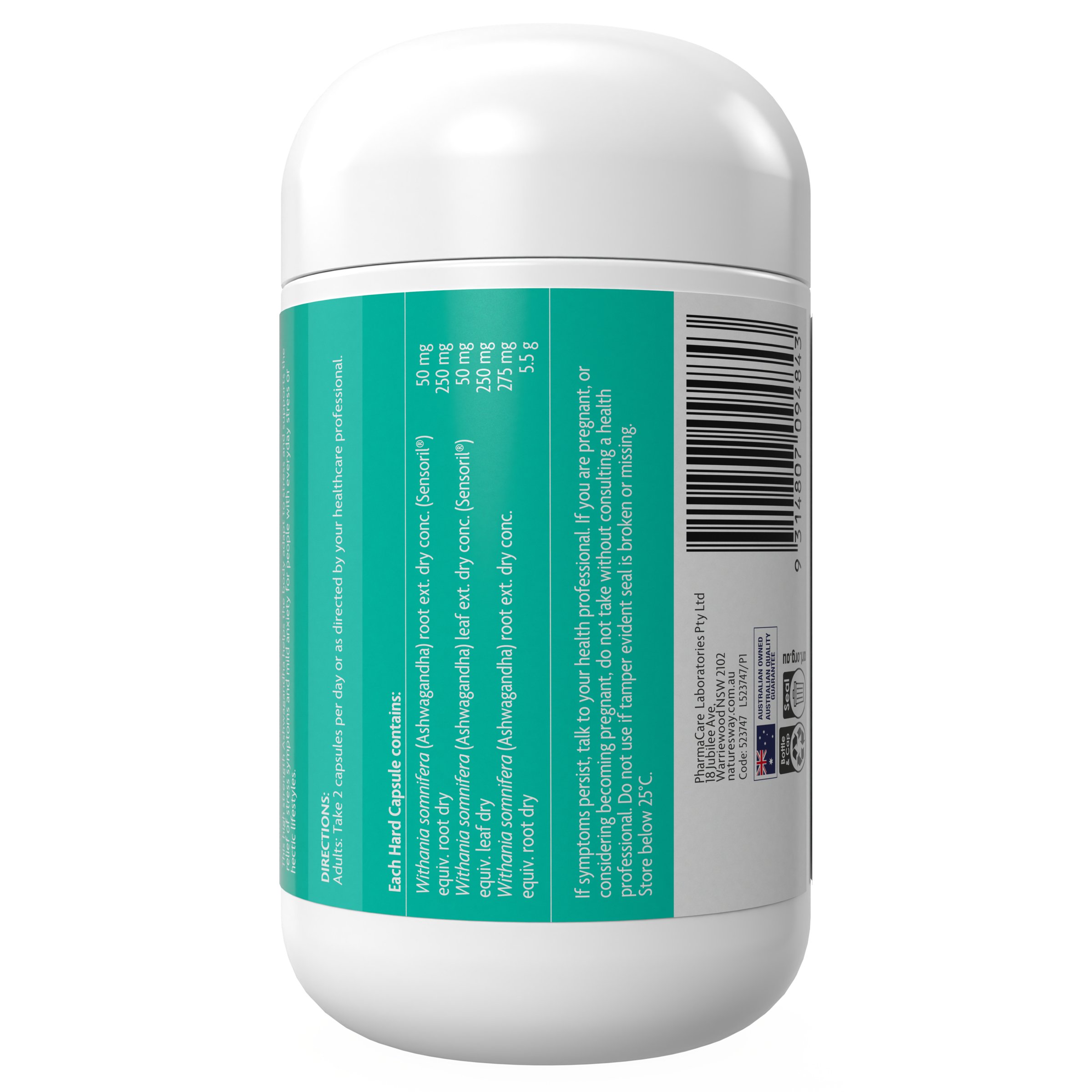 Nature's Way Ashwagandha 100 capsules - Image 2
