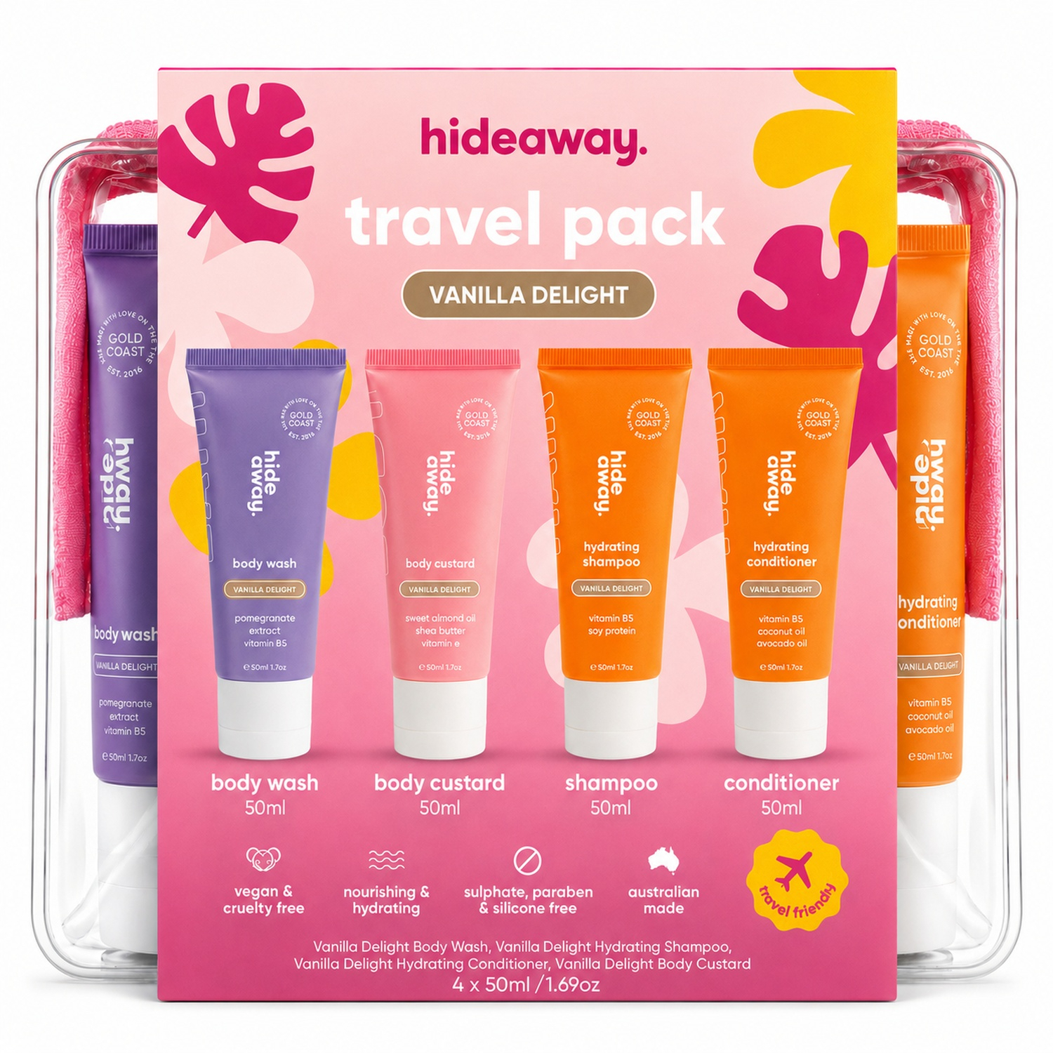 Hideaway Vanilla Delight Travel Pack 4 piece
