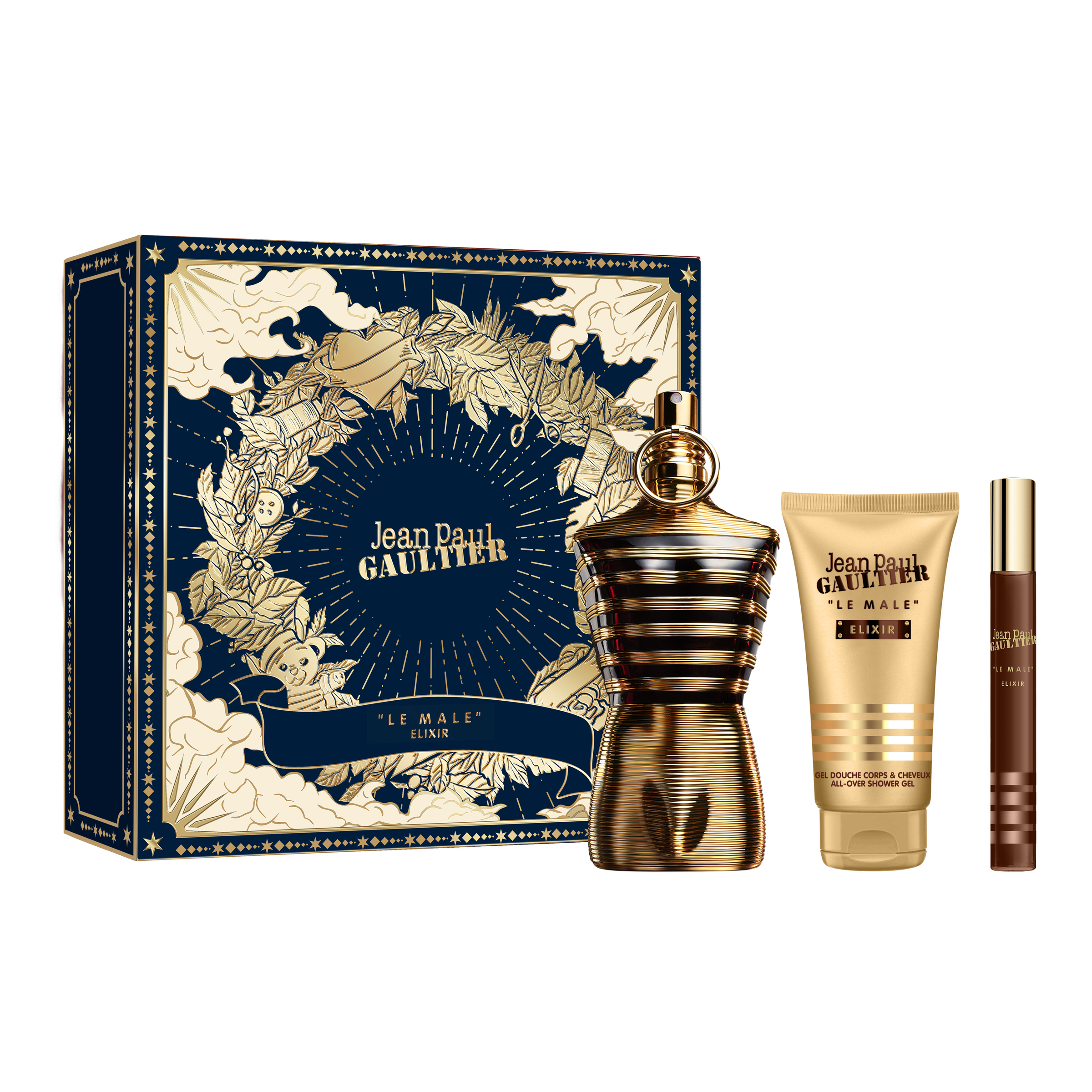 Jean Paul Gaultier Le Male Elixir 125ml Gift Set 3 piece