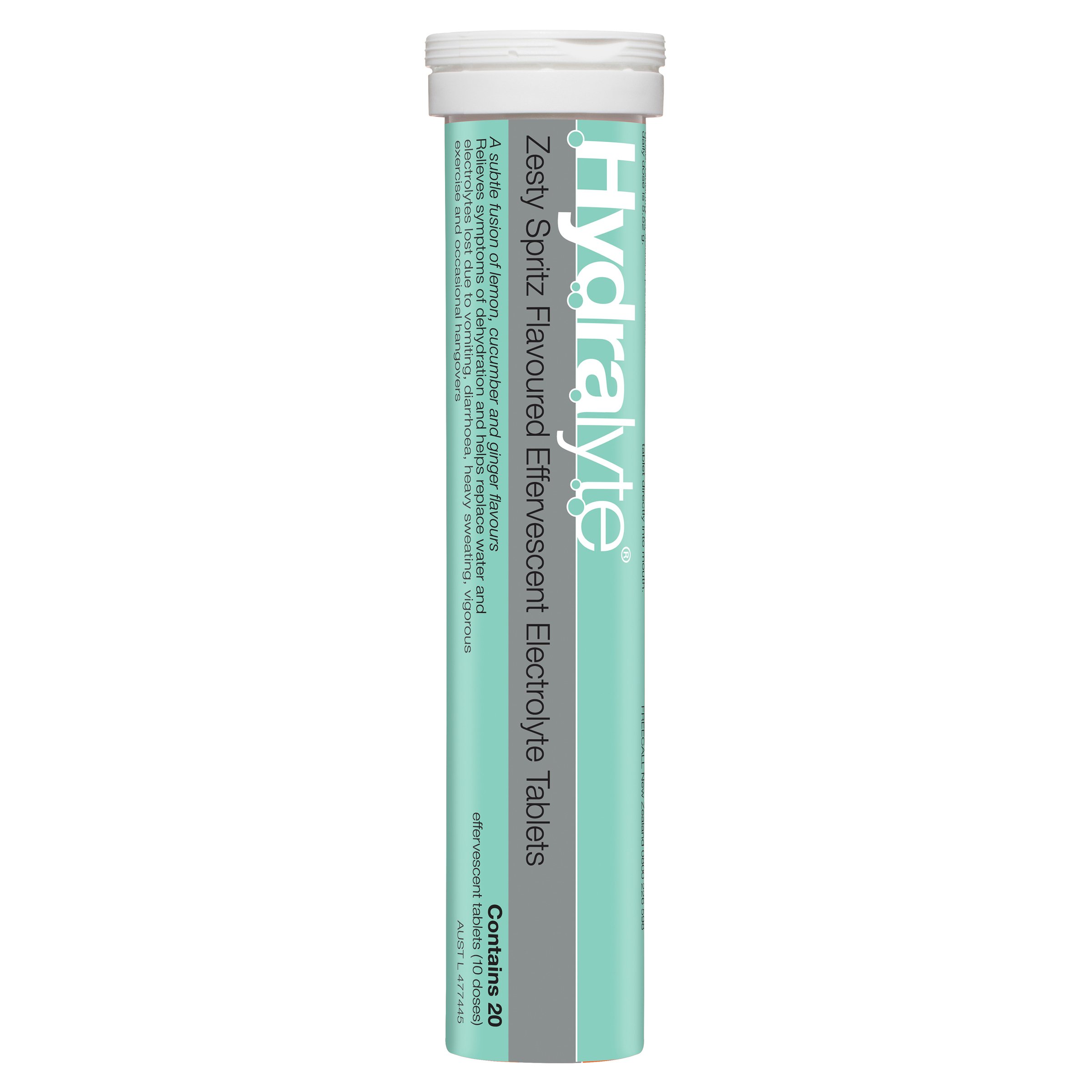 Hydralyte Zesty Spritz Effervescent Electrolyte Tablets 20 pack - Image 10