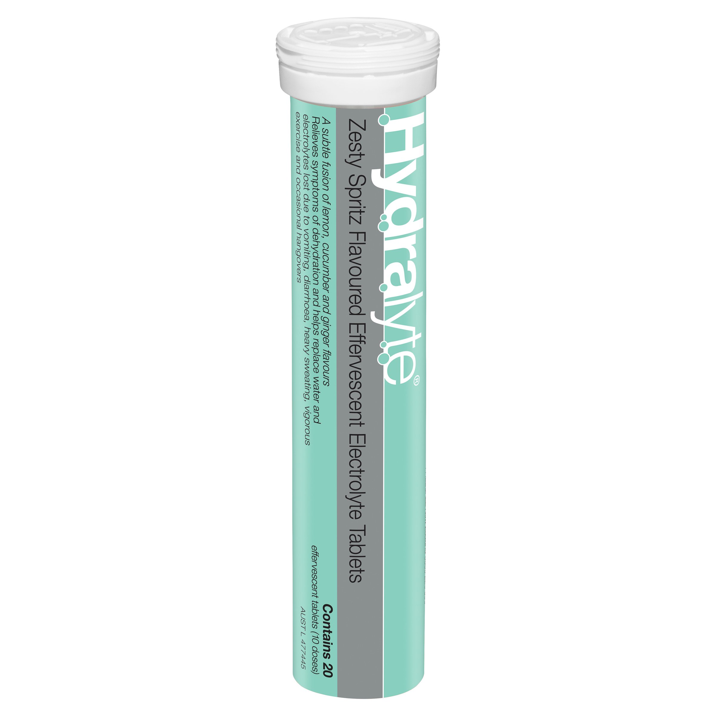 Hydralyte Zesty Spritz Effervescent Electrolyte Tablets 20 pack - Image 8