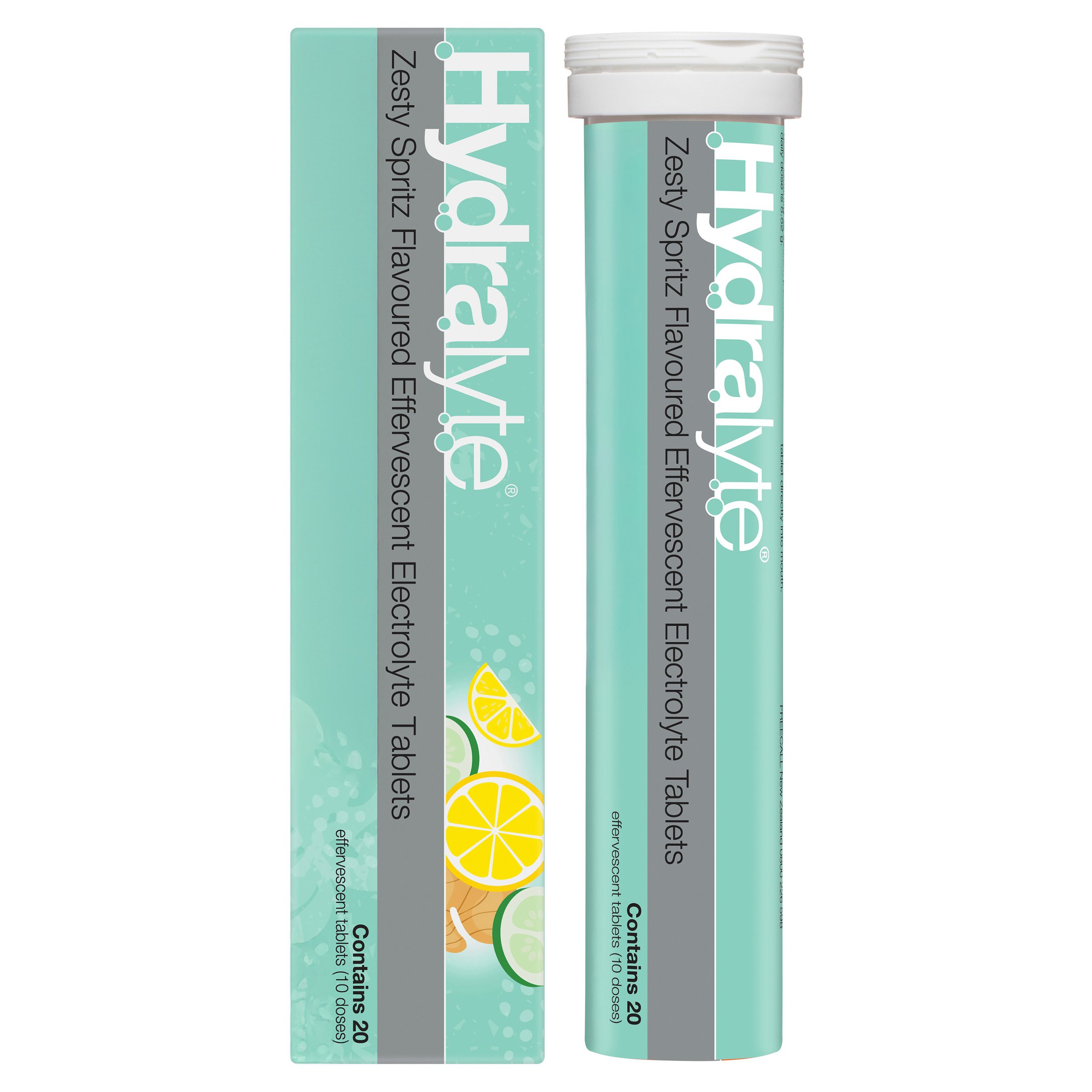 Hydralyte Zesty Spritz Effervescent Electrolyte Tablets 20 pack - Image 7