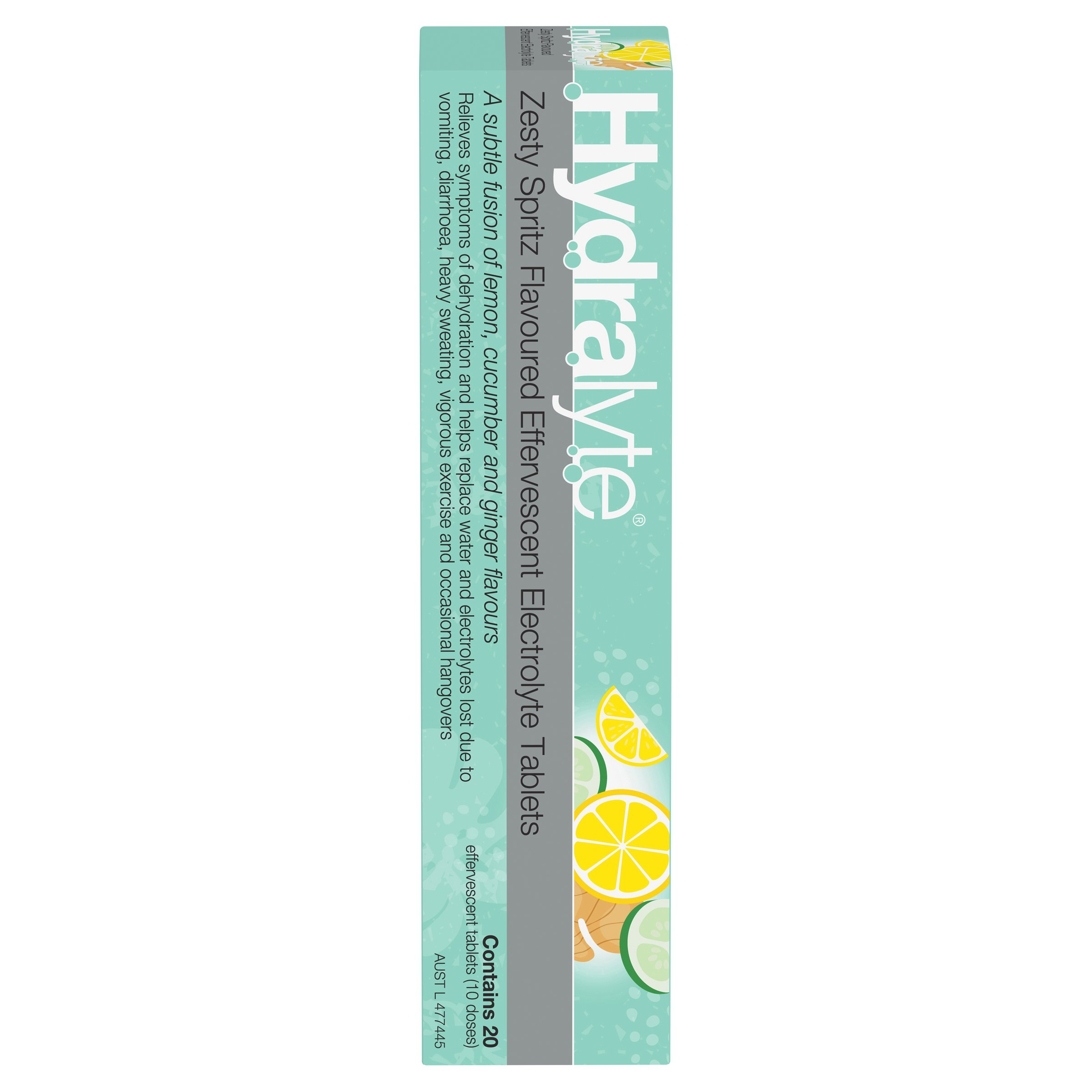 Hydralyte Zesty Spritz Effervescent Electrolyte Tablets 20 pack - Image 1