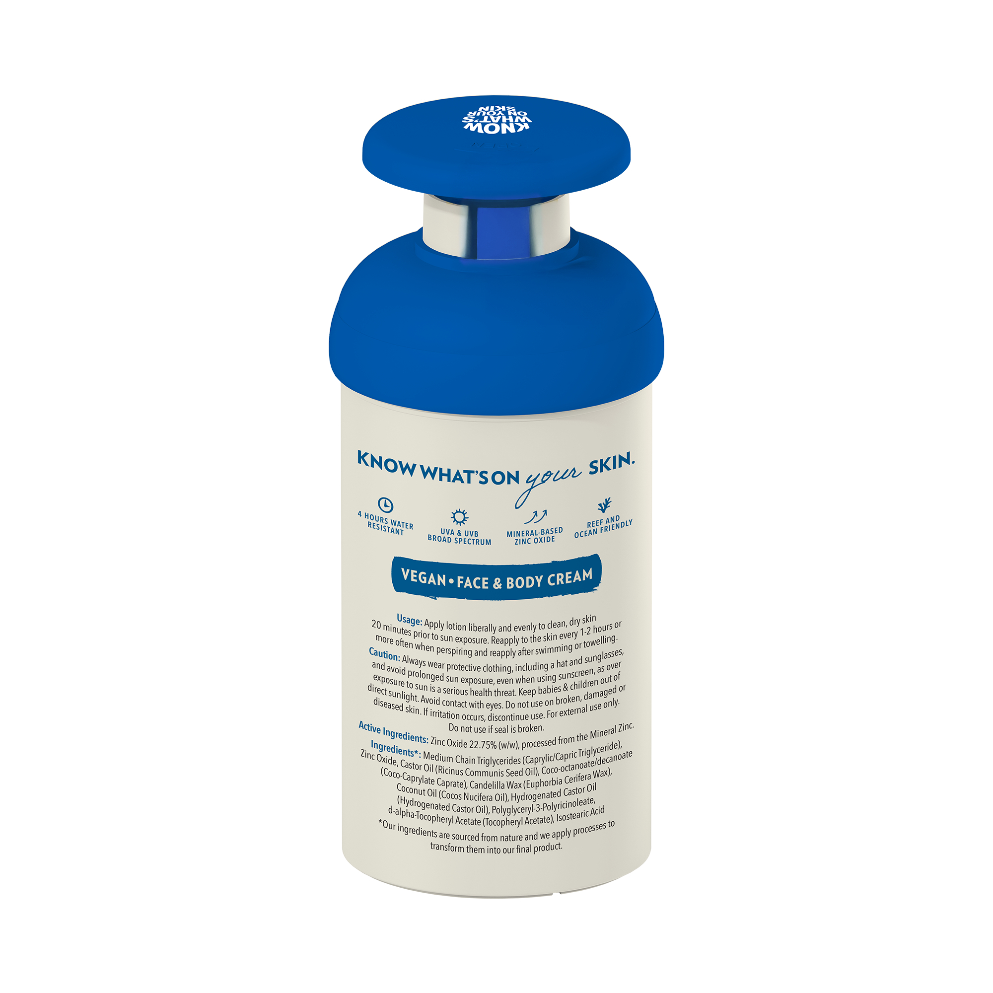Little Urchin Natural Clear Zinc Sunscreen SPF 50+ Pump 300g - Image 2