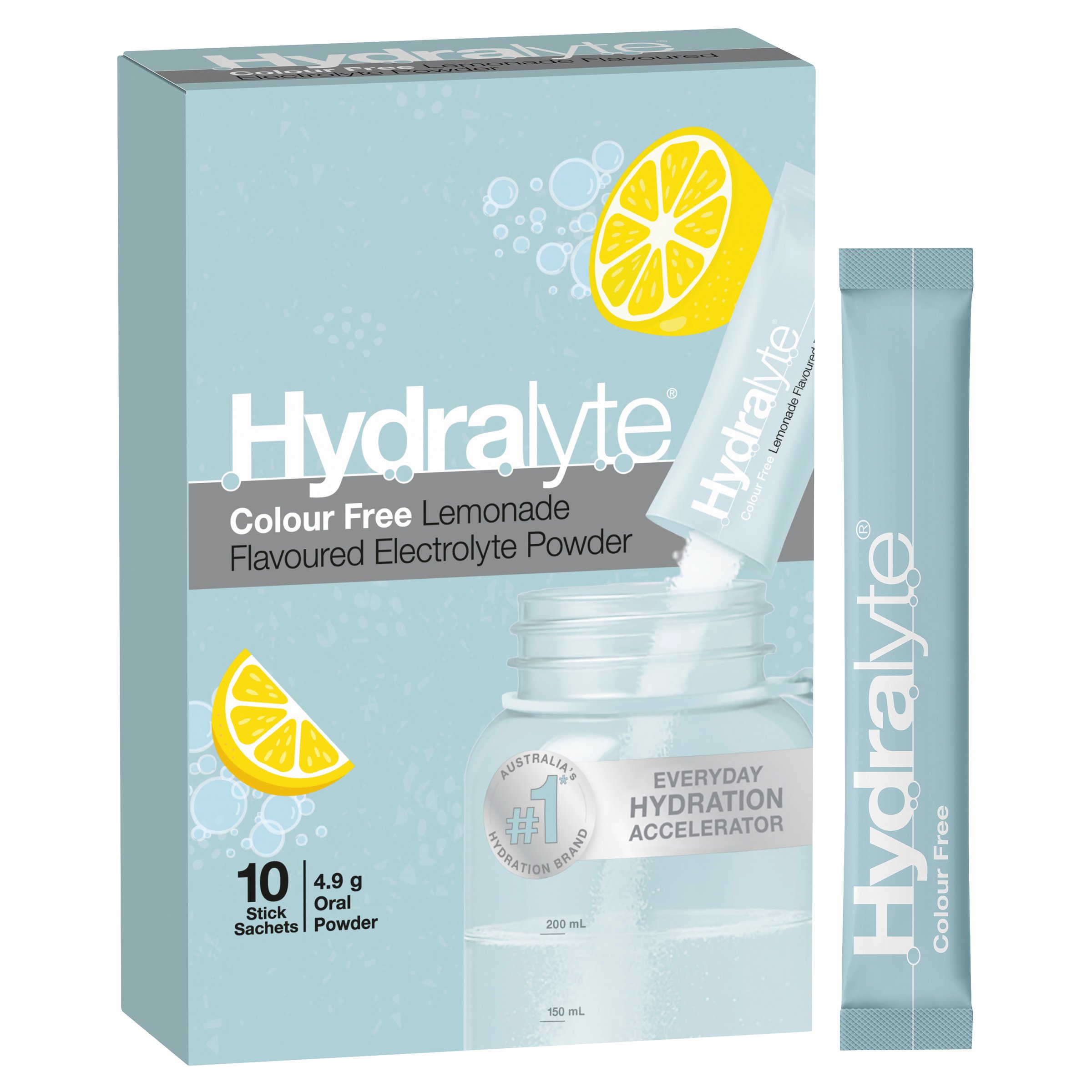Hydralyte Stick Sachets Lemonade Electrolyte Powder 10 pack - Image 10