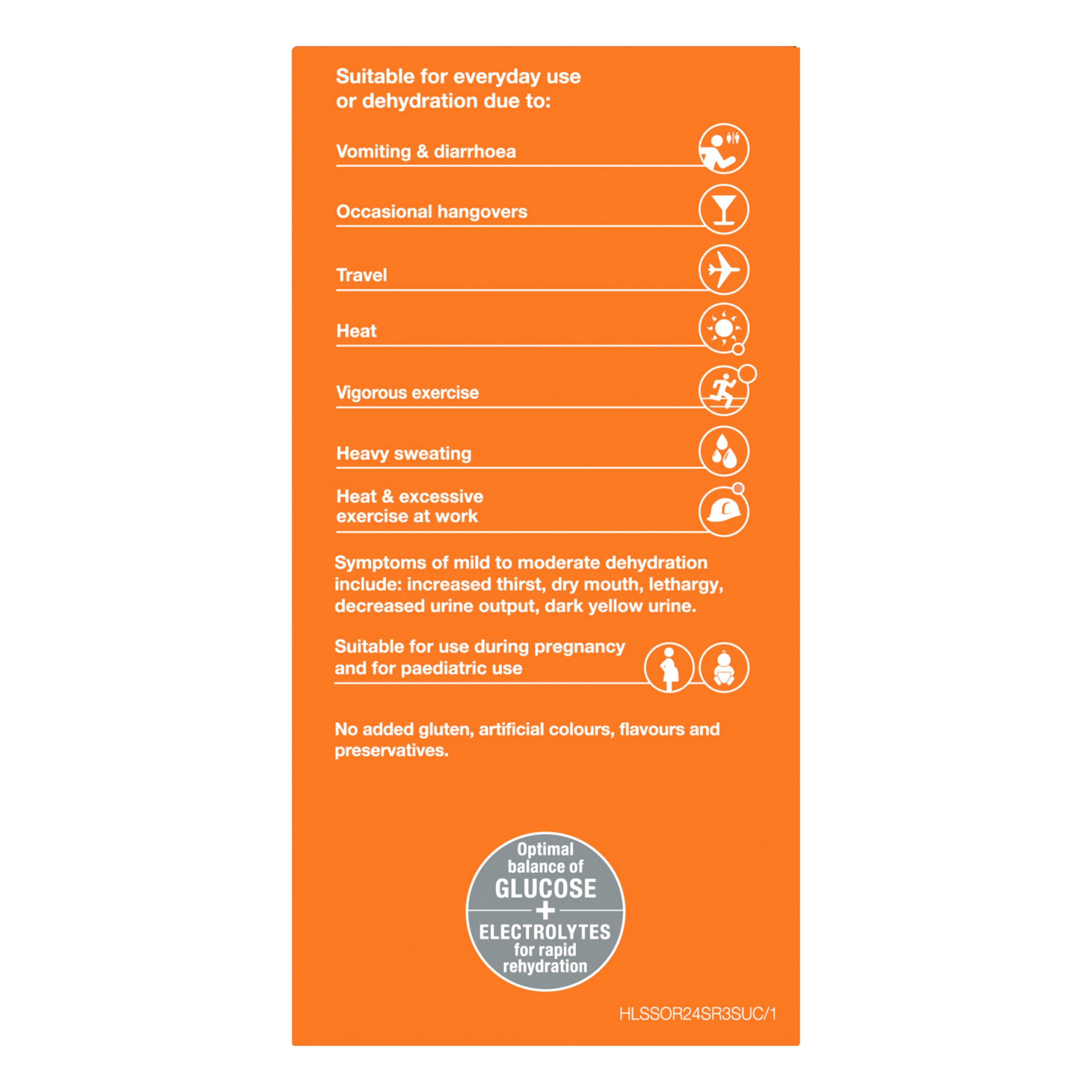 Hydralyte Stick Sachets Orange Electrolyte Powder 24 pack - Image 4