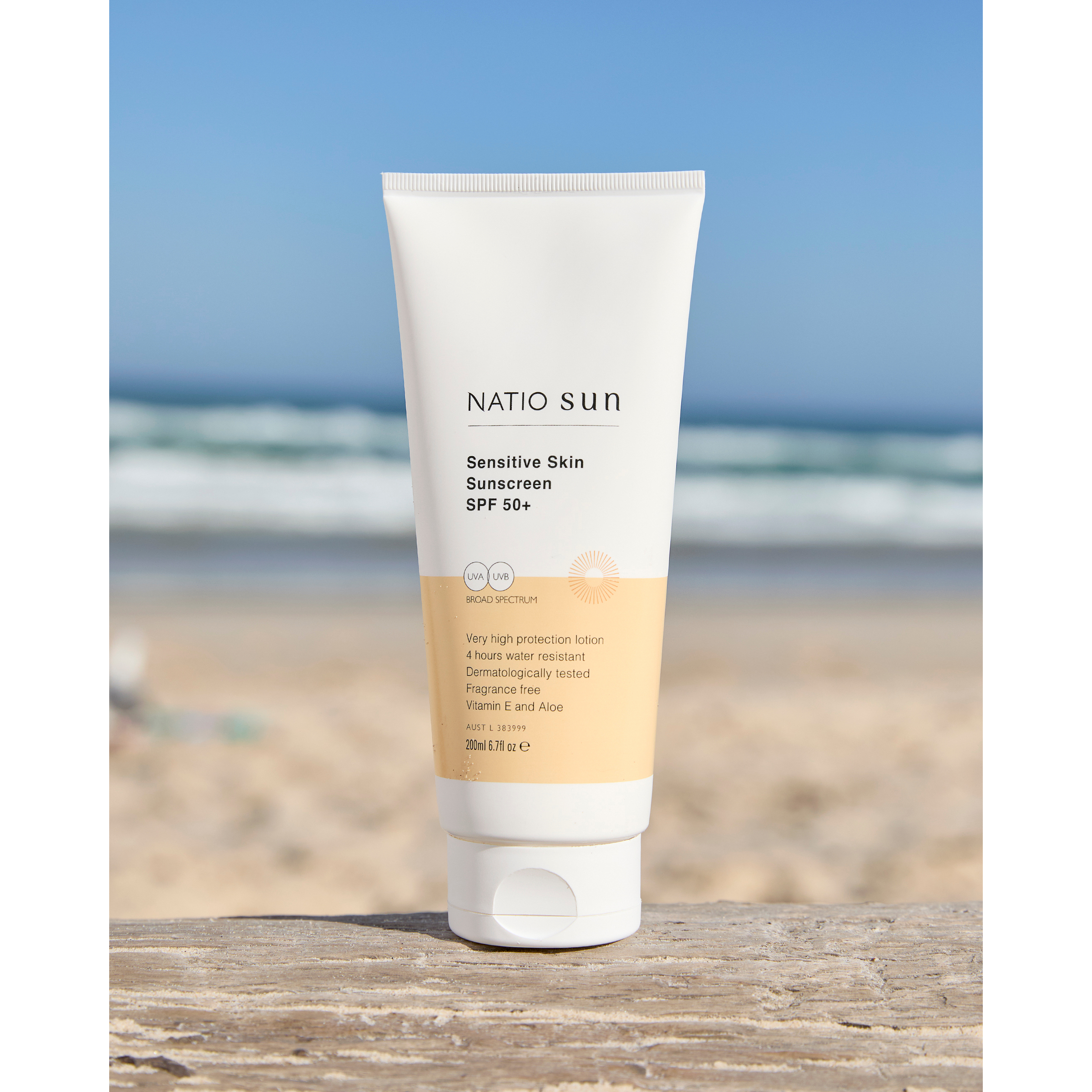 Natio Sensitive Skin Sunscreen SPF 50+ 200ml - Image 4