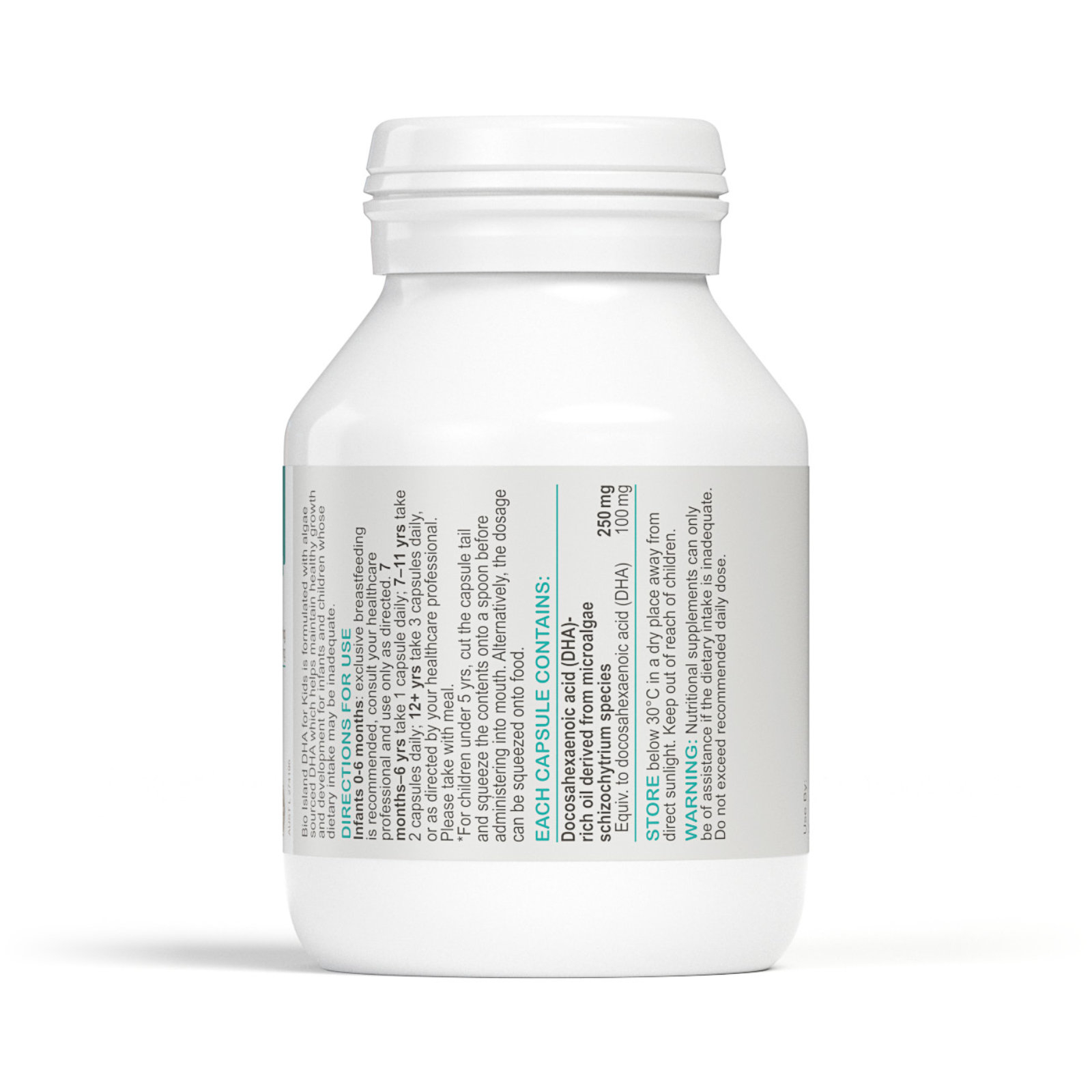 Bio Island DHA For Kids 60 soft gel capsules - Image 3