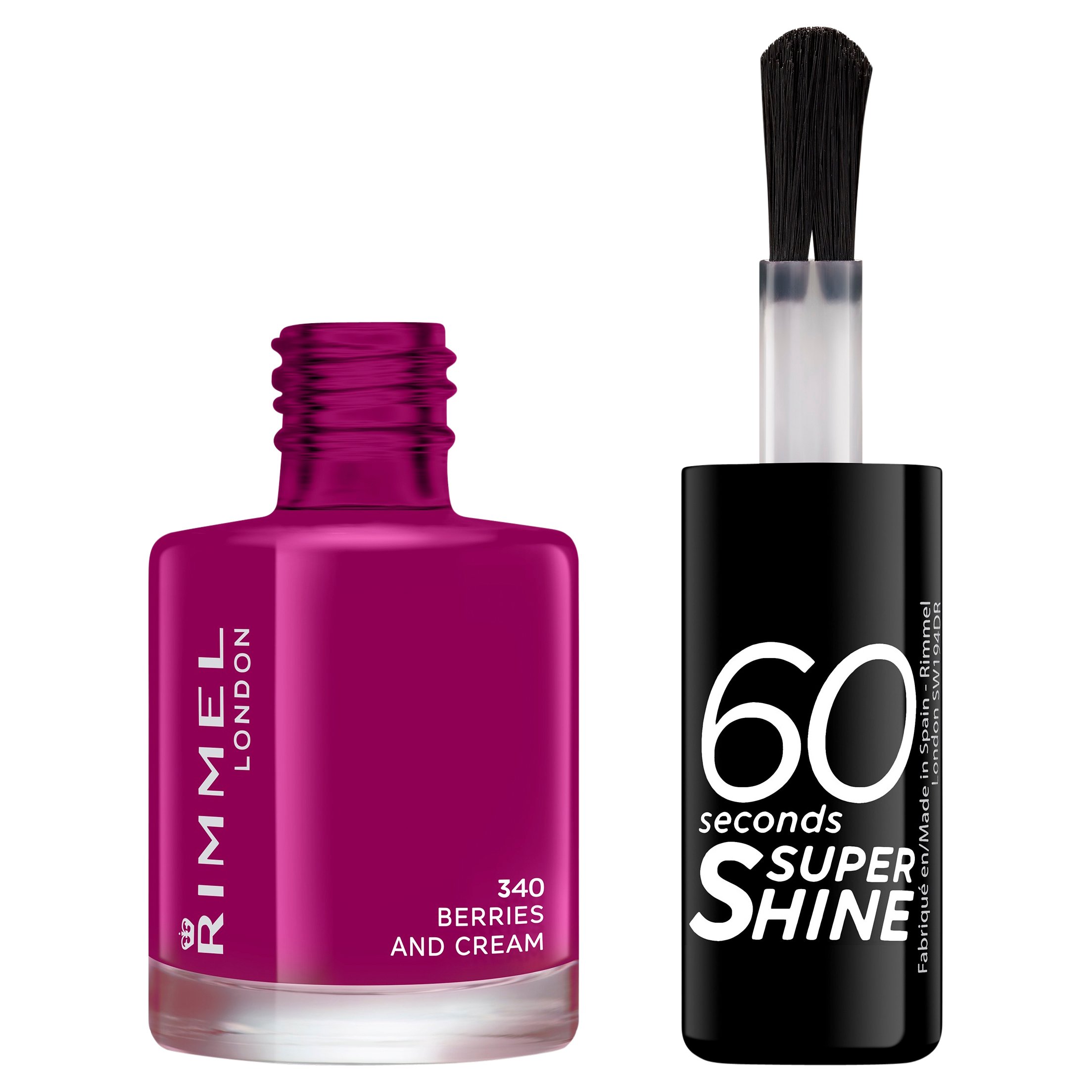 Rimmel 60 Seconds Nail Polish 340 Berries & Cream 1 each - Image 2
