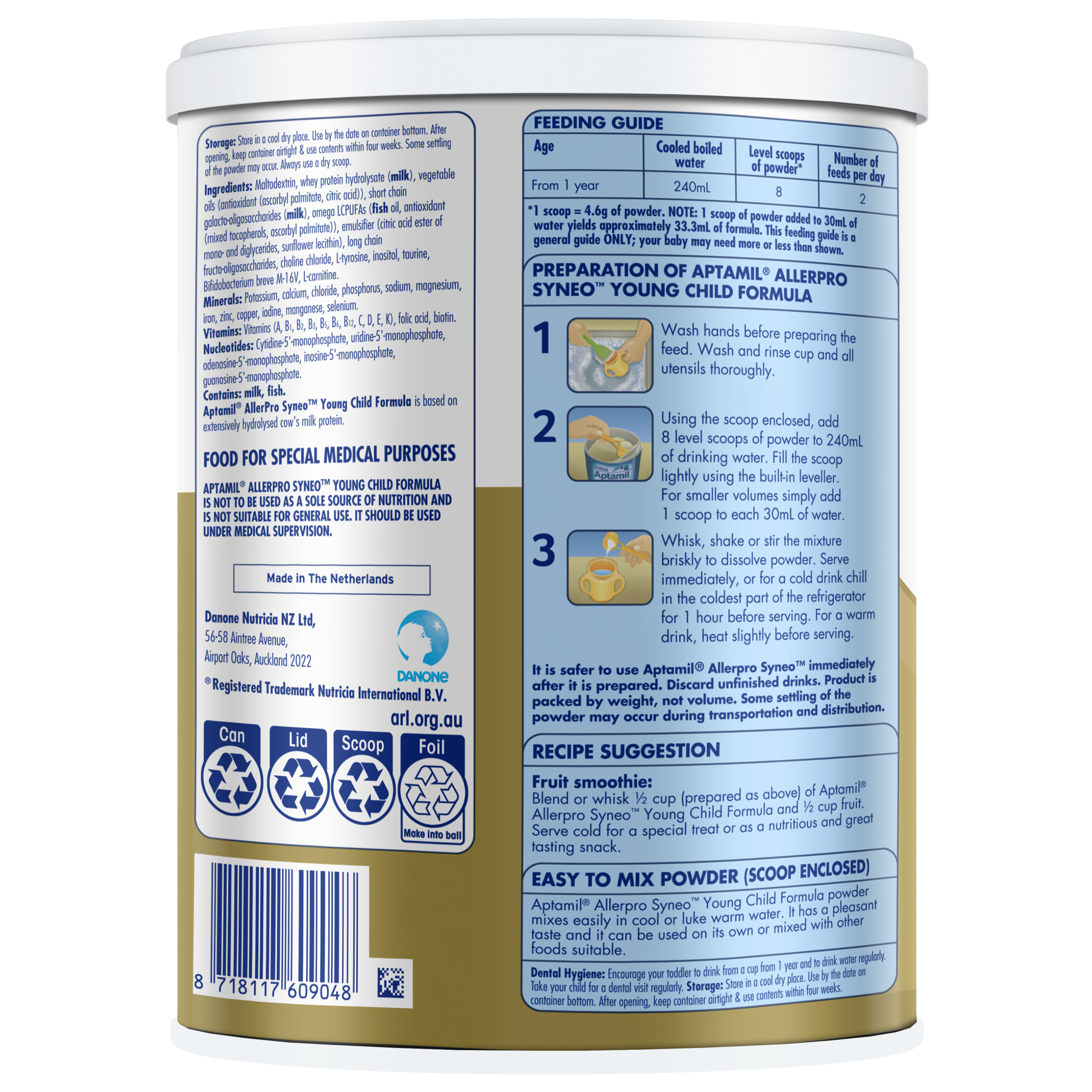 Aptamil Allerpro Syneo 3 - 900g - Image 2