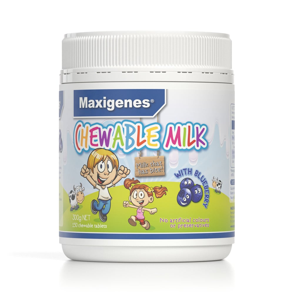 Maxigenes Chewable Milk With Blueberry 150 tablets - Image 1