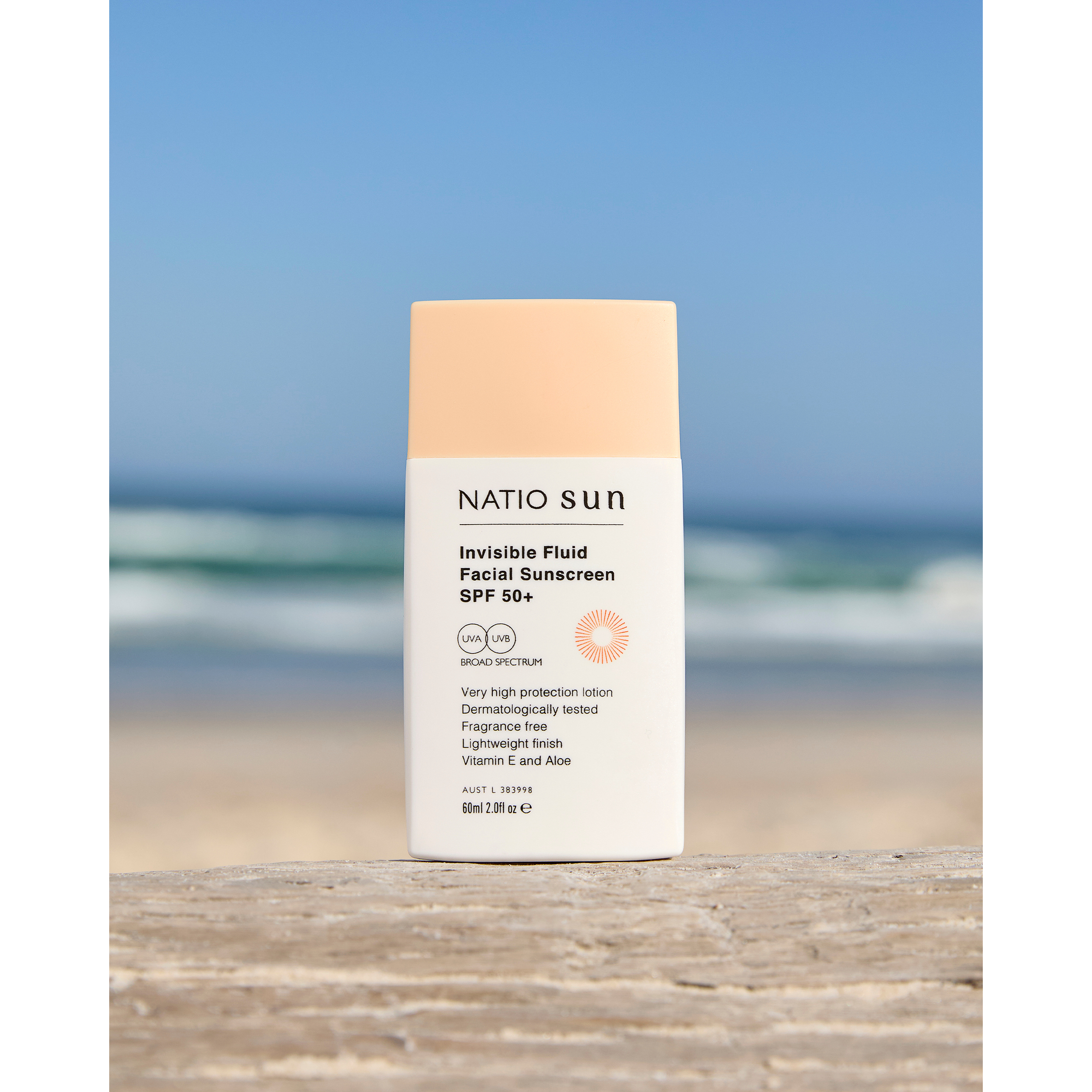Natio Invisible Fluid Sunscreen SPF 50+ 60ml - Image 4