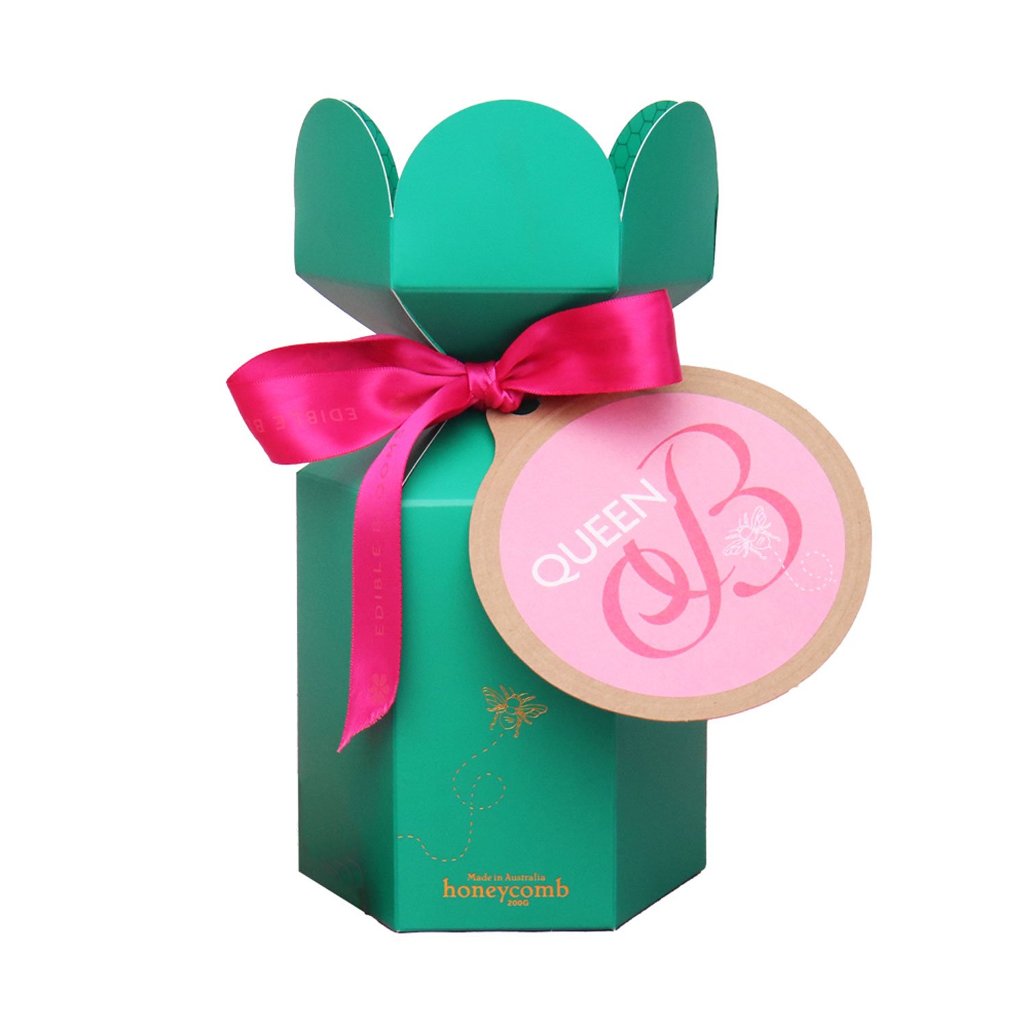 Edible Blooms Queen B Honeycomb Gift Box 1 each