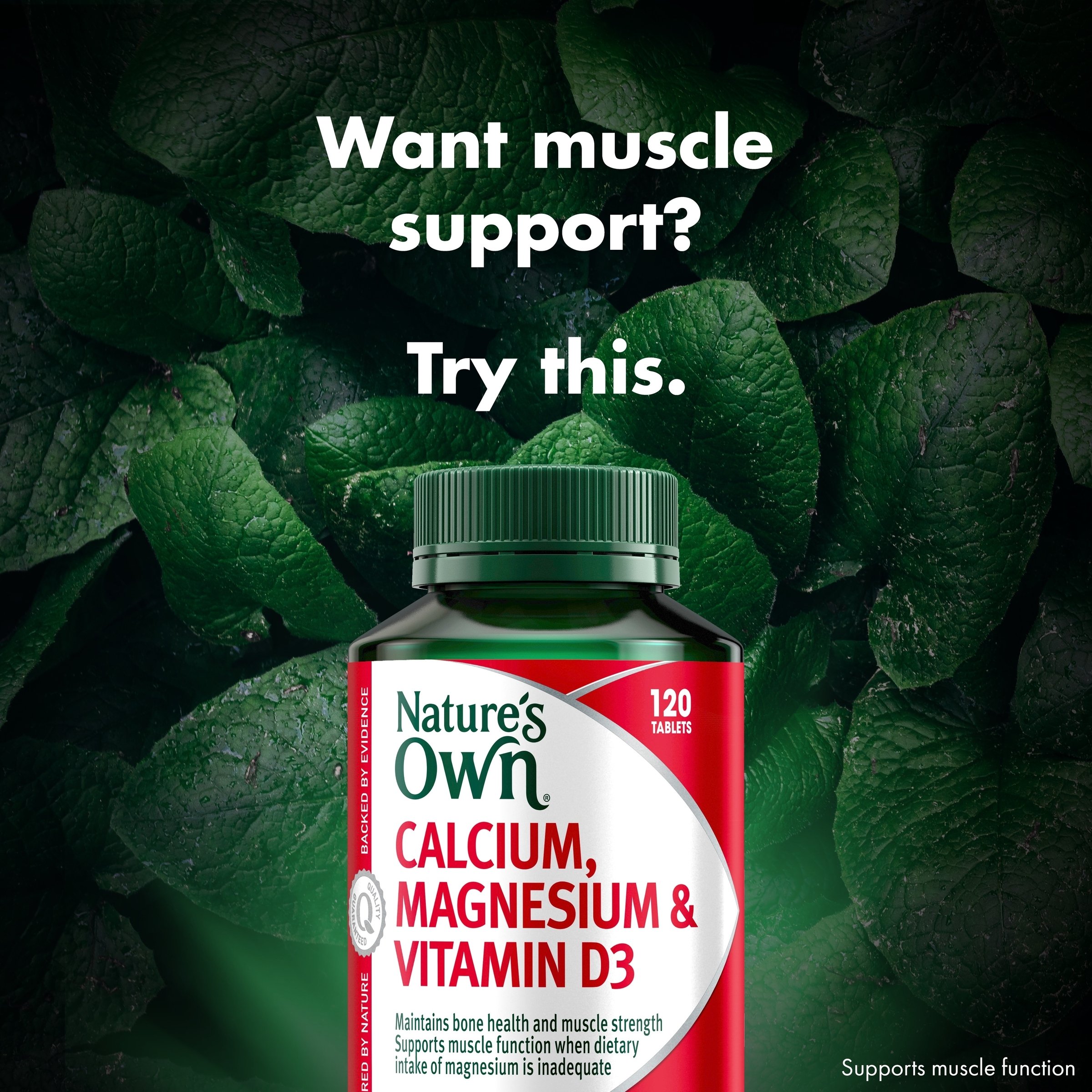 Nature's Own Calcium Magnesium & Vitamin D3 - 120 tablets - Image 6