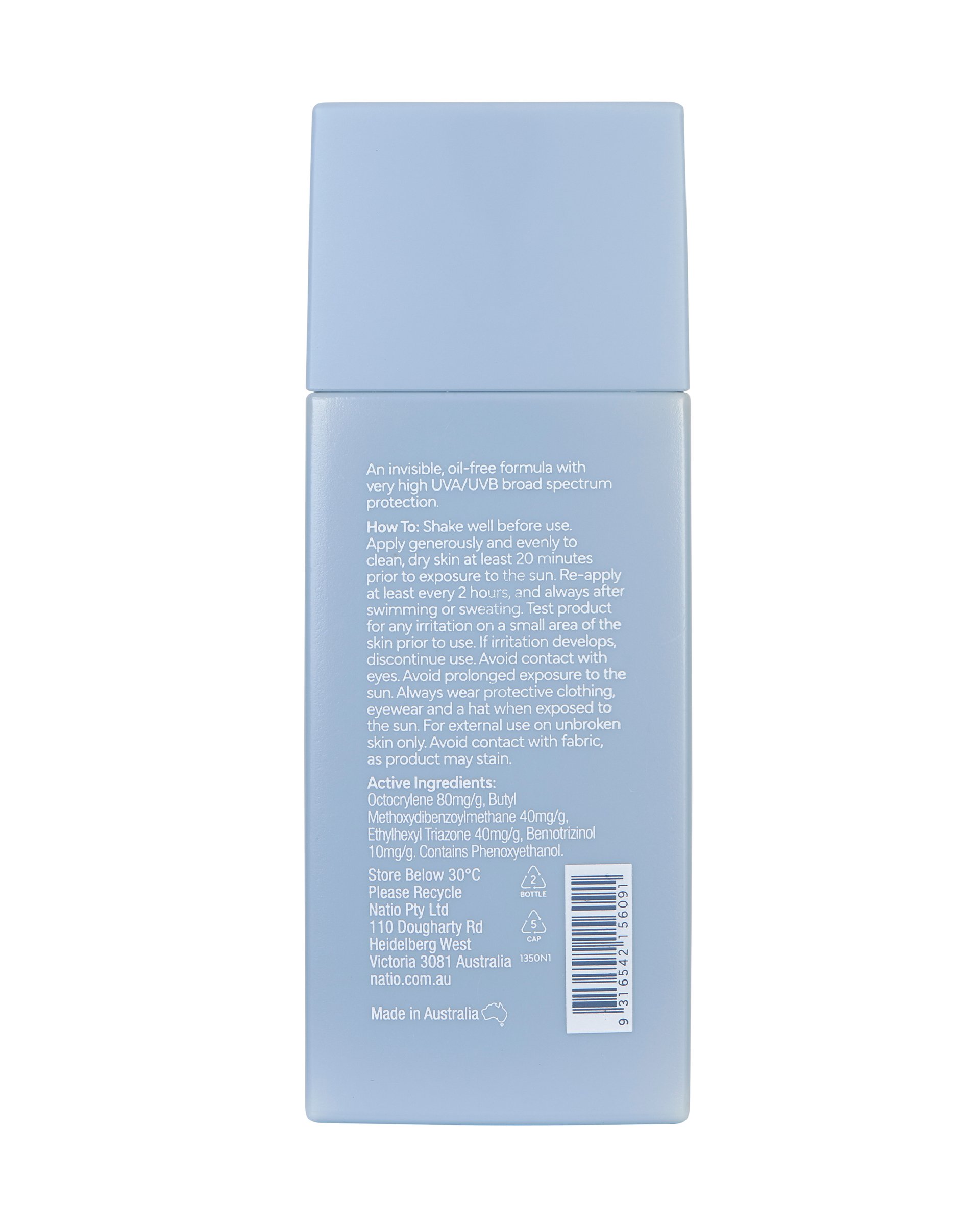 Natio Clear Urban Defence Face Fluid SPF 50 50ml - Image 2