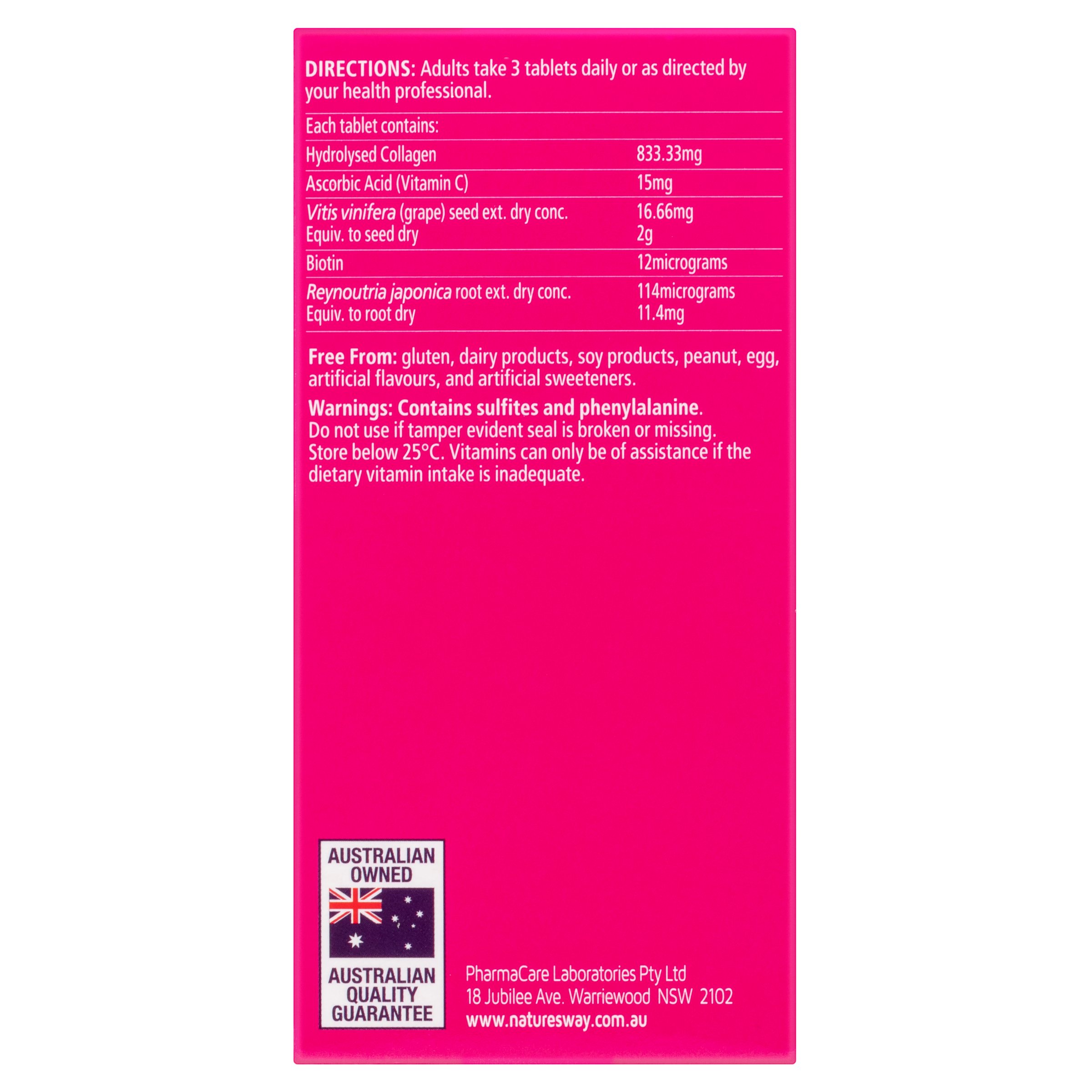Nature's Way Beauty Collagen 60 tablets - Image 4