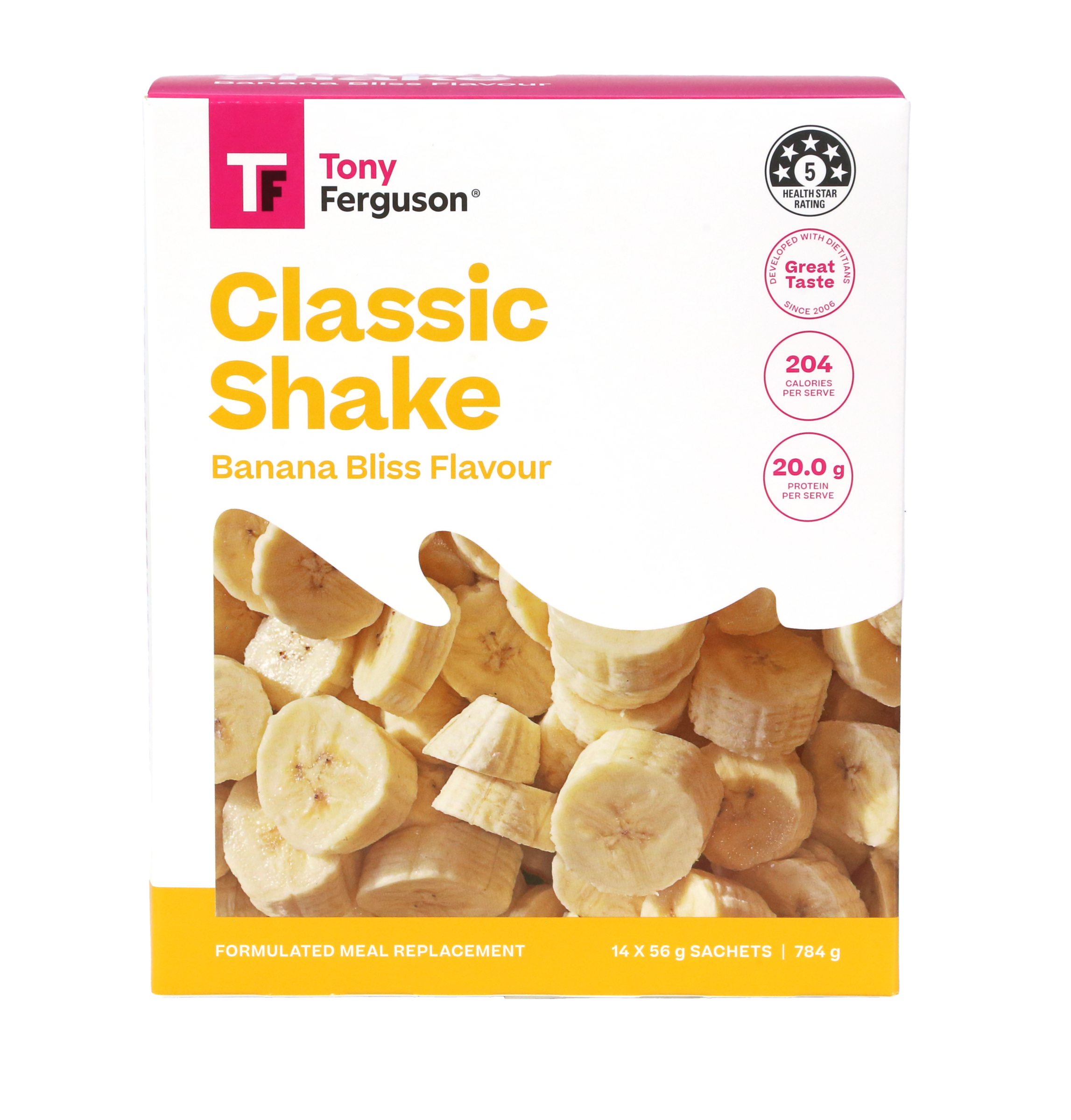 Tony Ferguson Classic Shake Banana Bliss 14 pack - Image 1
