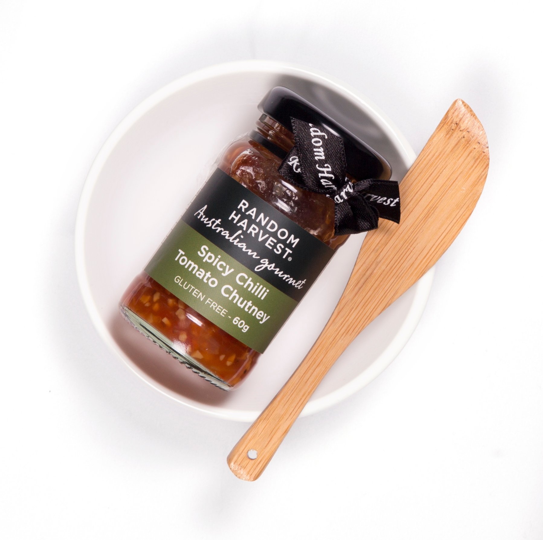 Random Harvest Chutney Mini Dish With Spreader 1 each