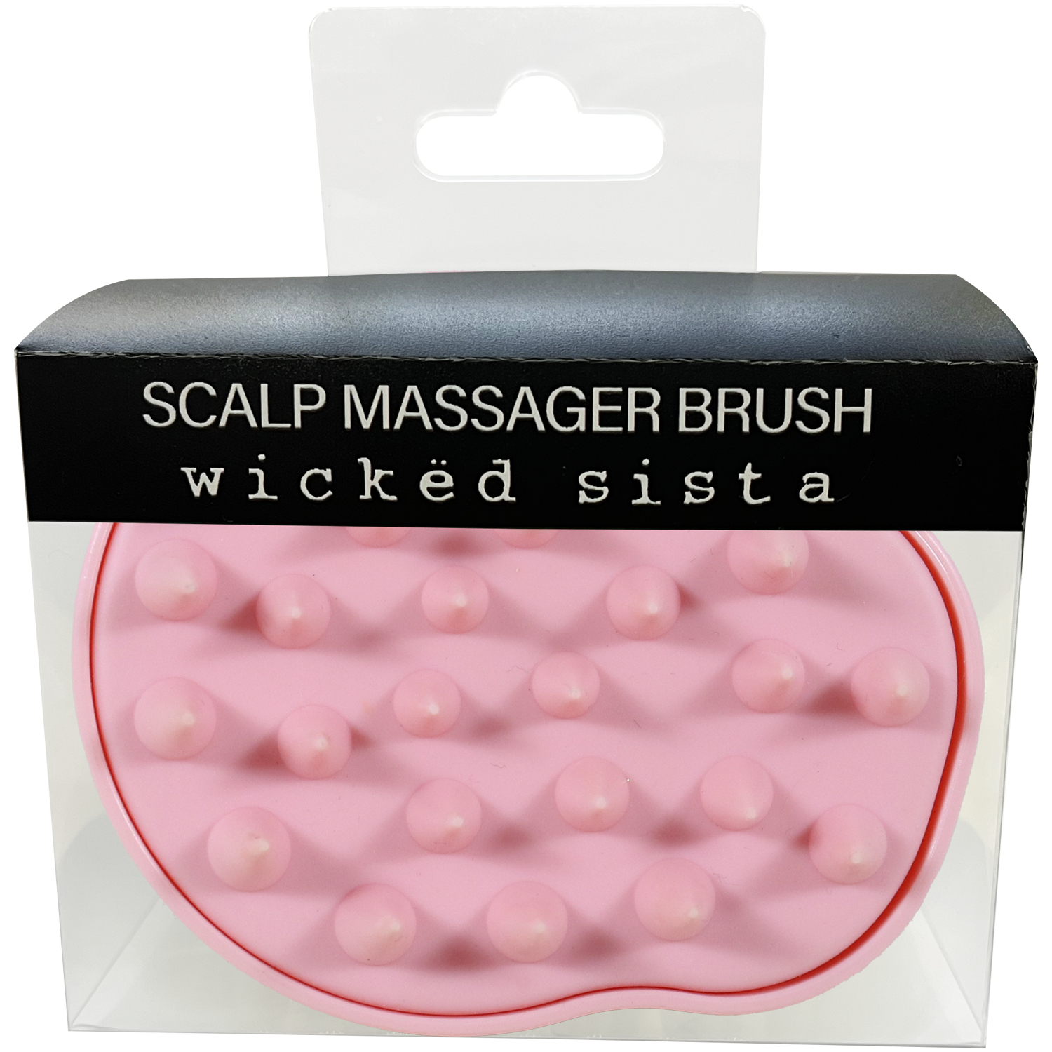 Wicked Sista Scalp Massager Brush Pink 1 each - Image 1