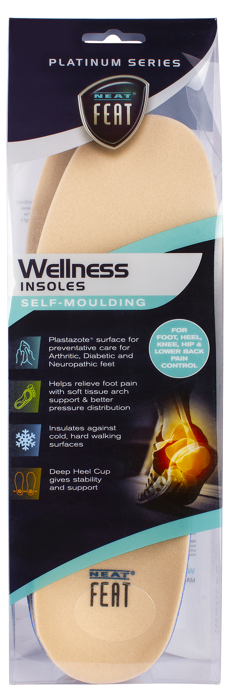 Neat Feat Wellness Self Moulding Insole Medium 1 pair - Image 1