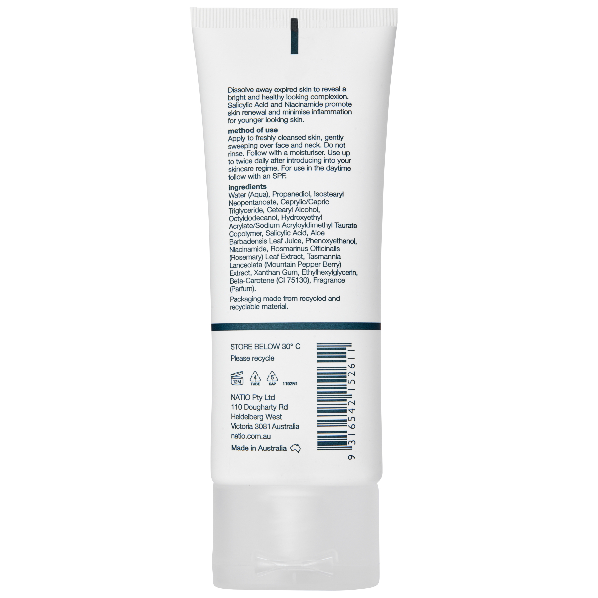 Natio Men Plus Tight And Tone BHA Exfoliator 80ml - Image 2
