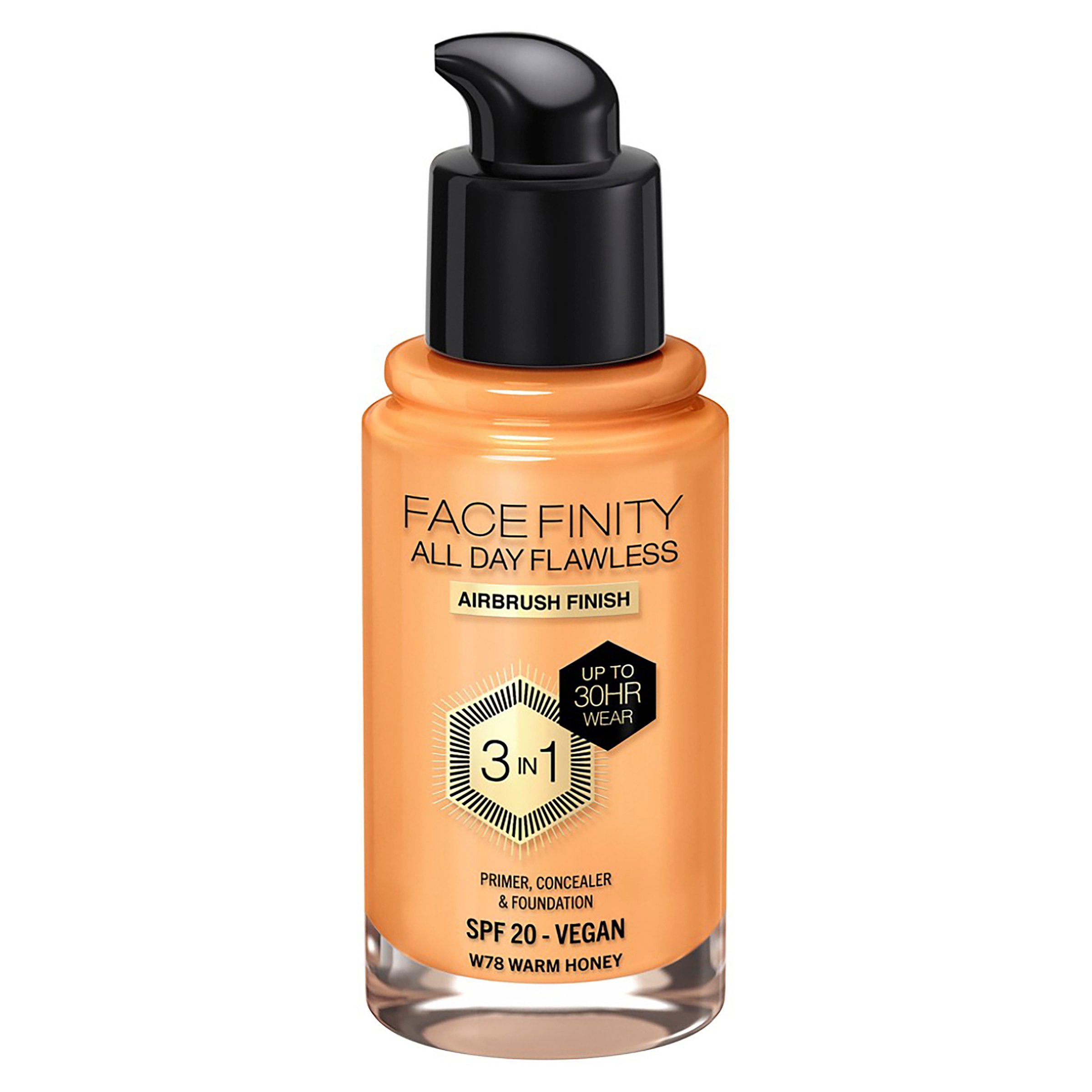 Max Factor Facefinity All Day Flawless D5 Free Foundation Warm Honey 78 - Image 3