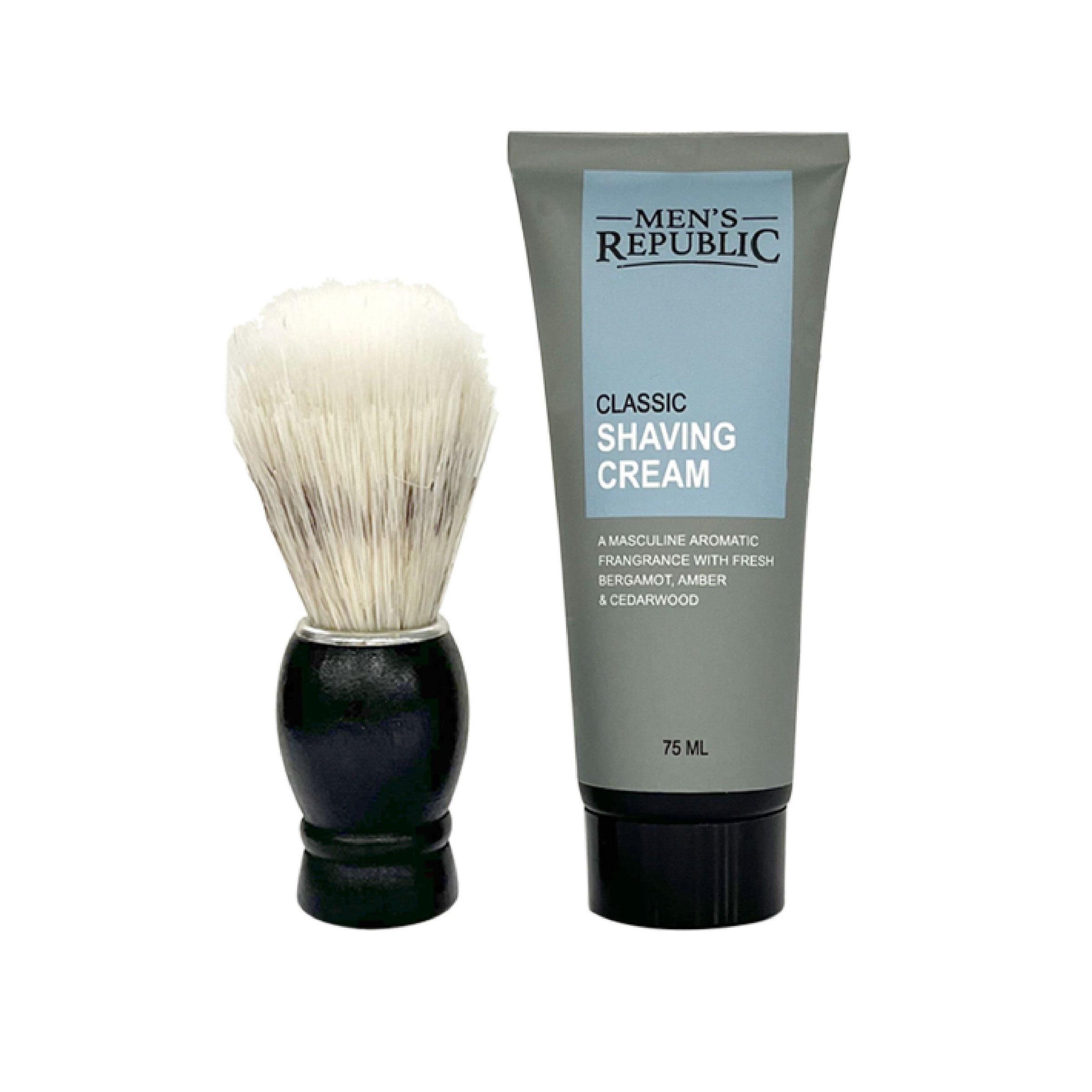 Men's Republic Mug with Shaving Cream and Beard Brush 1 each - Image 2