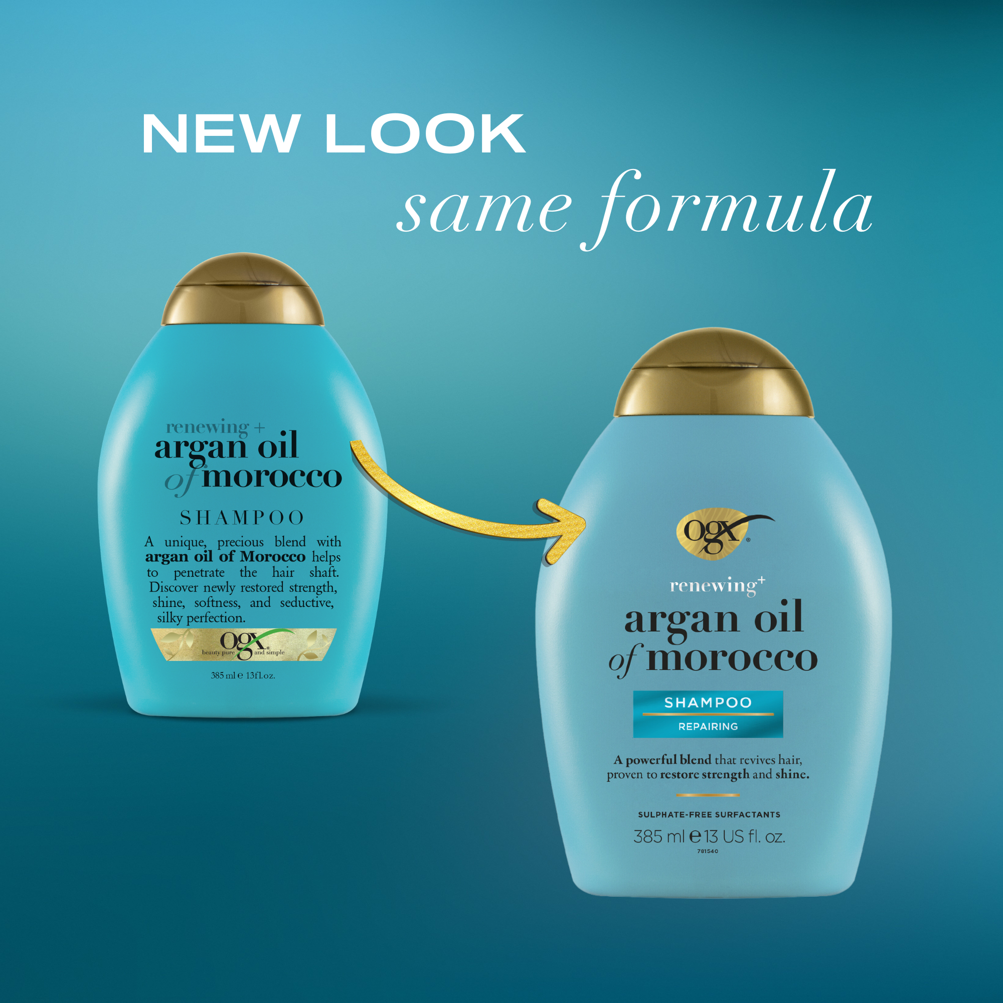 OGX Argan Oil Shampoo 385ml - Image 3