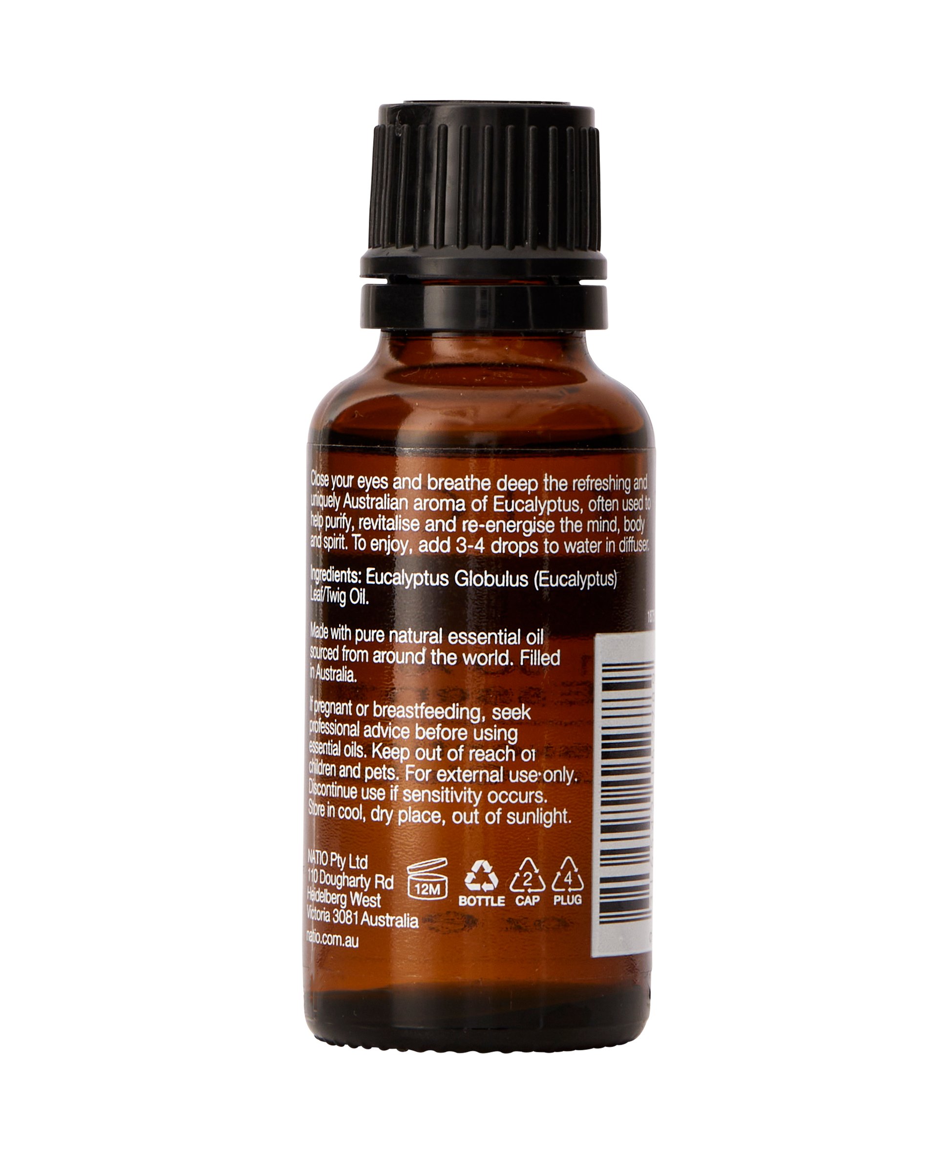 Natio Wellbeing Pure Essential Oil - Eucalyptus 25ml - Image 2