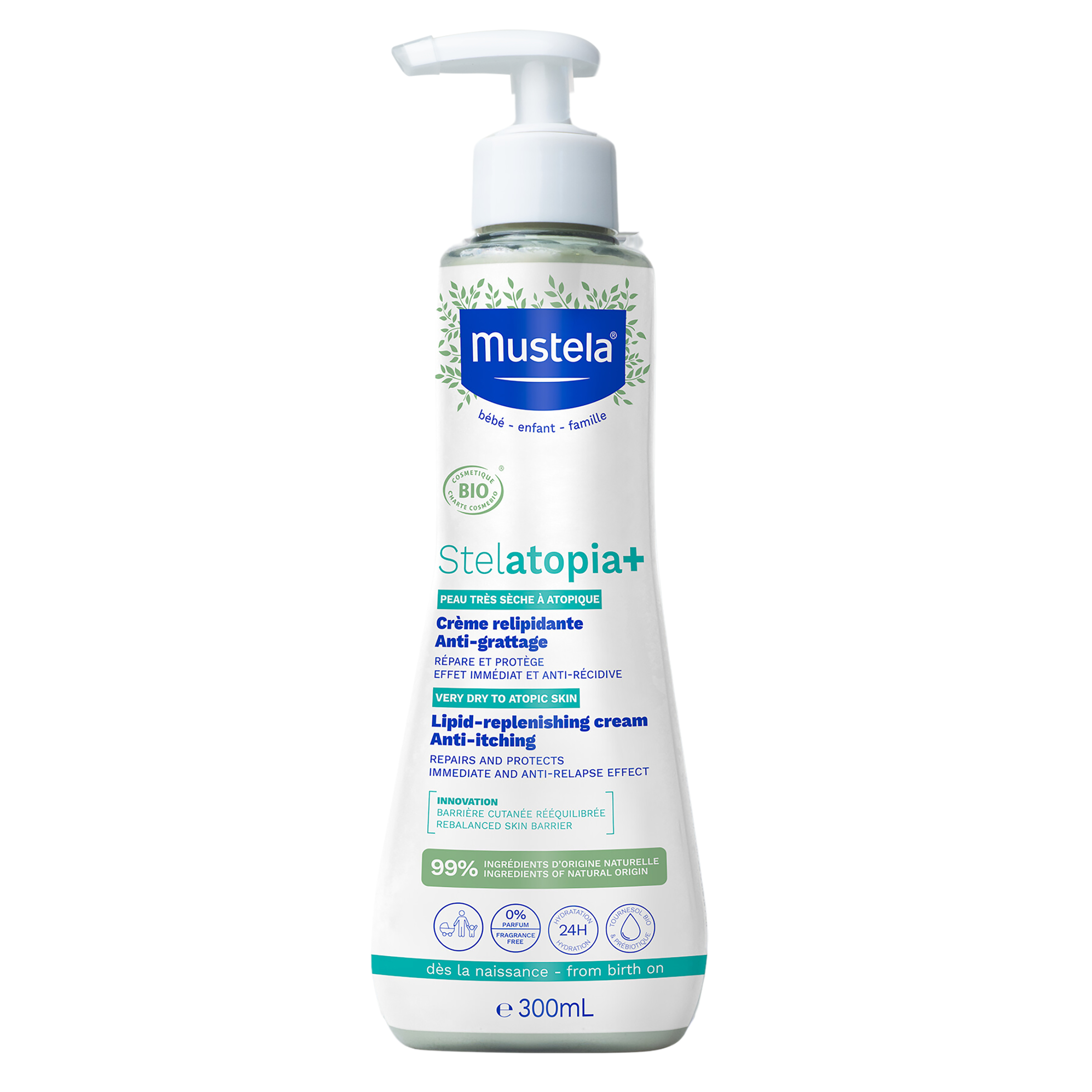 Mustela Stelatopia+ Lipid Replenishing Cream 300ml - Image 1