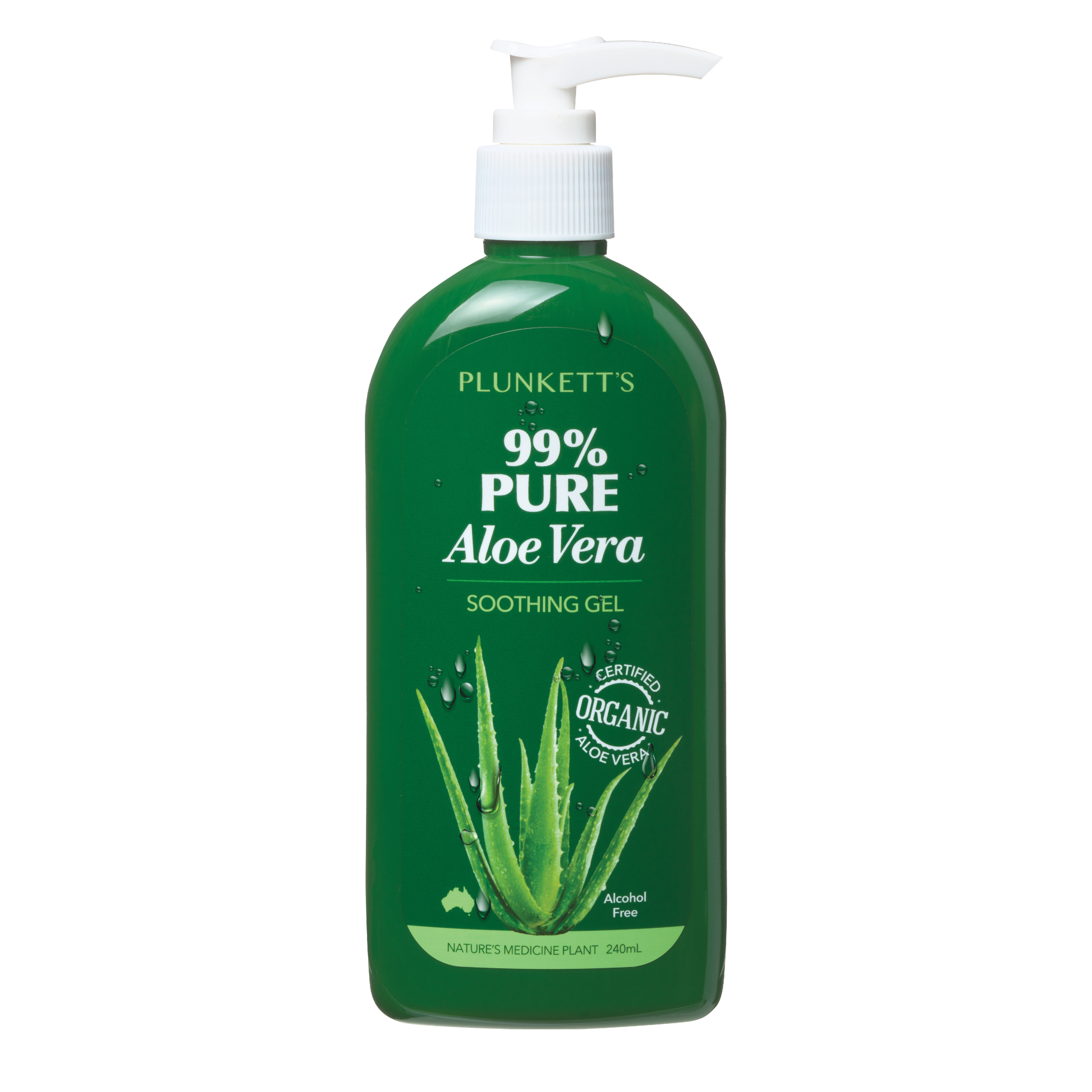 Plunkett's 99% Pure Aloe Vera Soothing Gel 240ml - Image 1