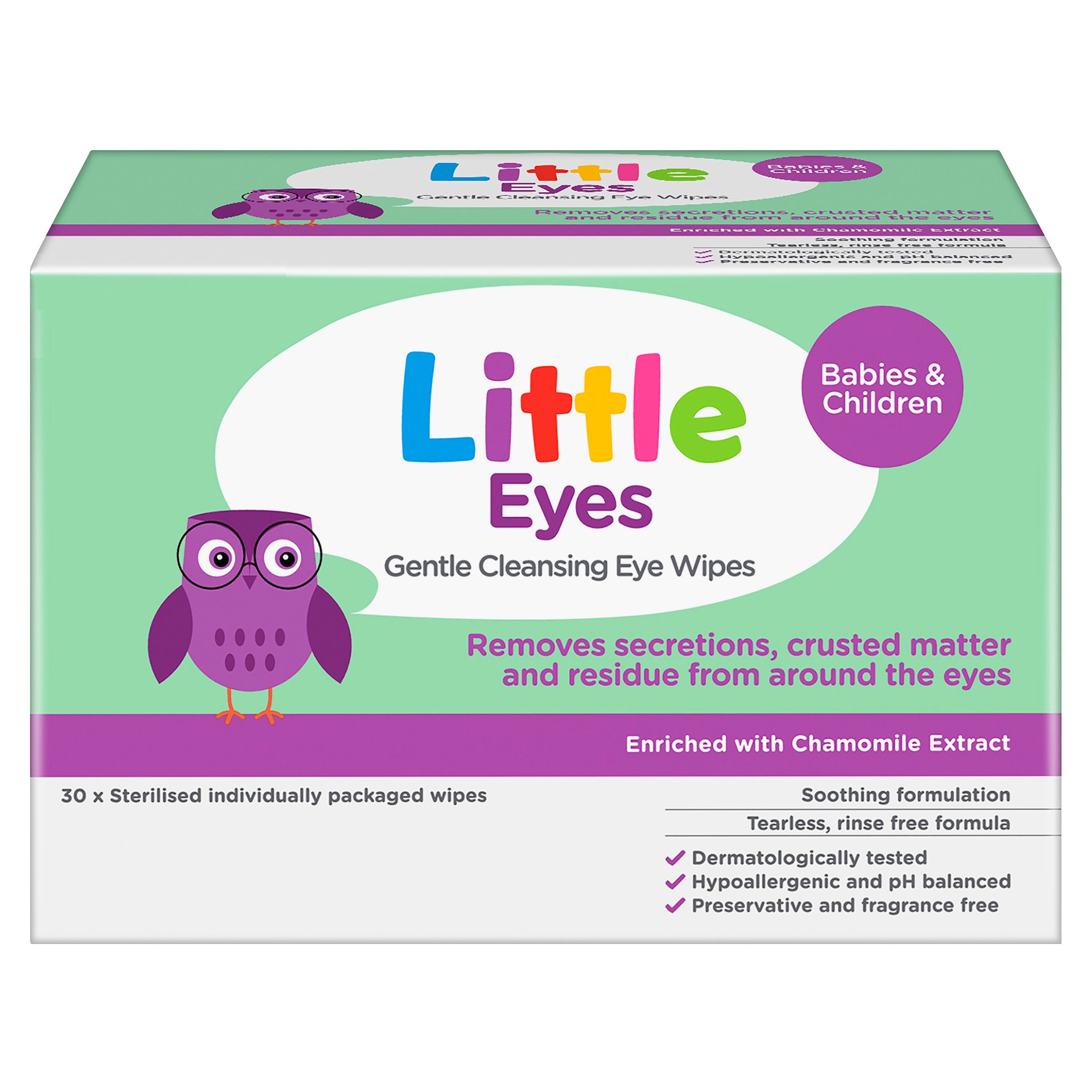Little Eyes Gentle Cleansing Wipes For Babies & Children 30 wipes - Image 7
