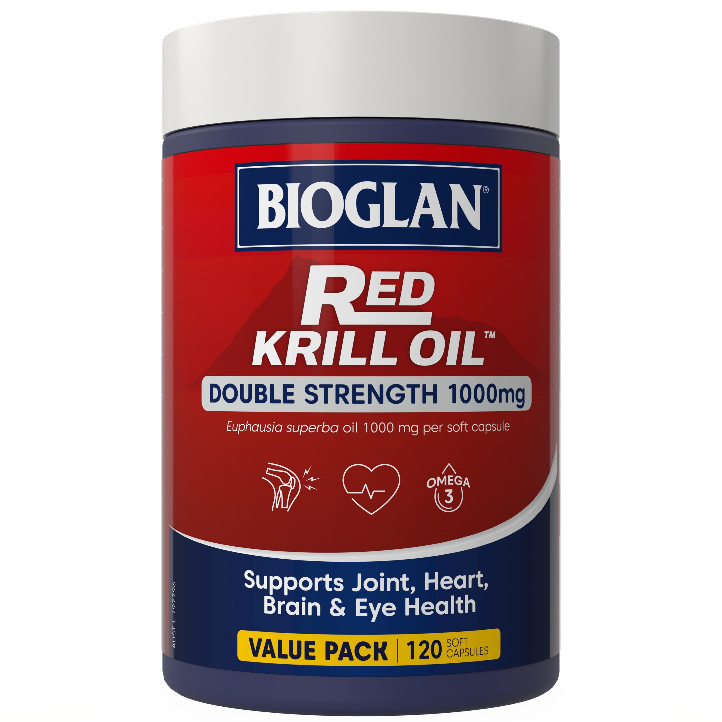 Bioglan Red Krill Oil Double Strength 1000mg - 120 capsules - Image 1