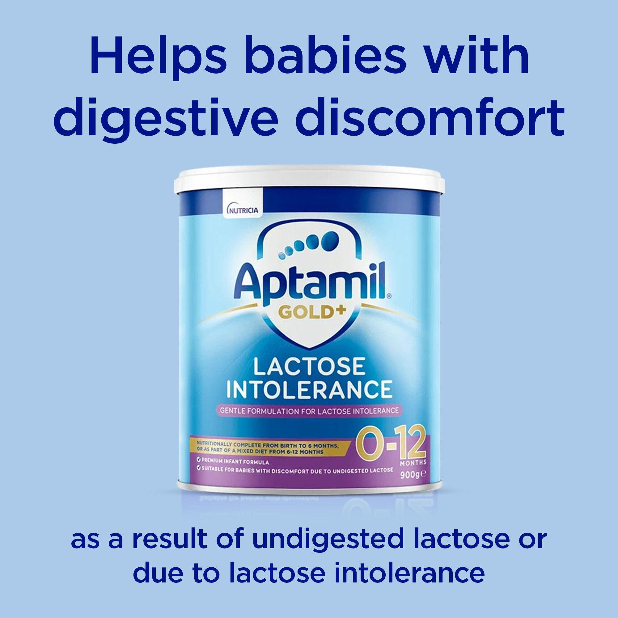 Aptamil Gold + Lactose Intolerance Formula 0-12 Months 900g - Image 6