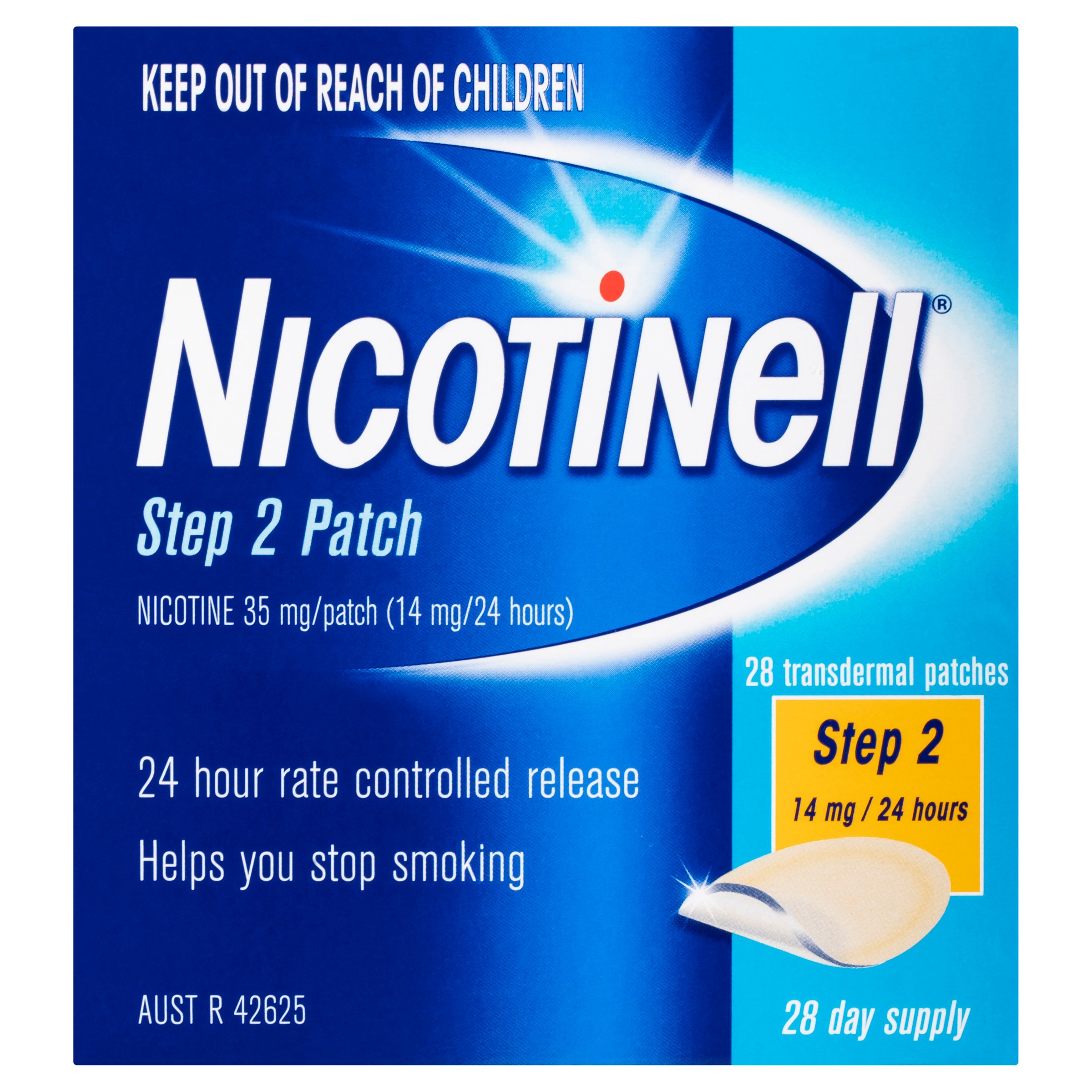 Nicotinell 24 Hour Patches 14mg Step 2 - 28 patches - Image 1