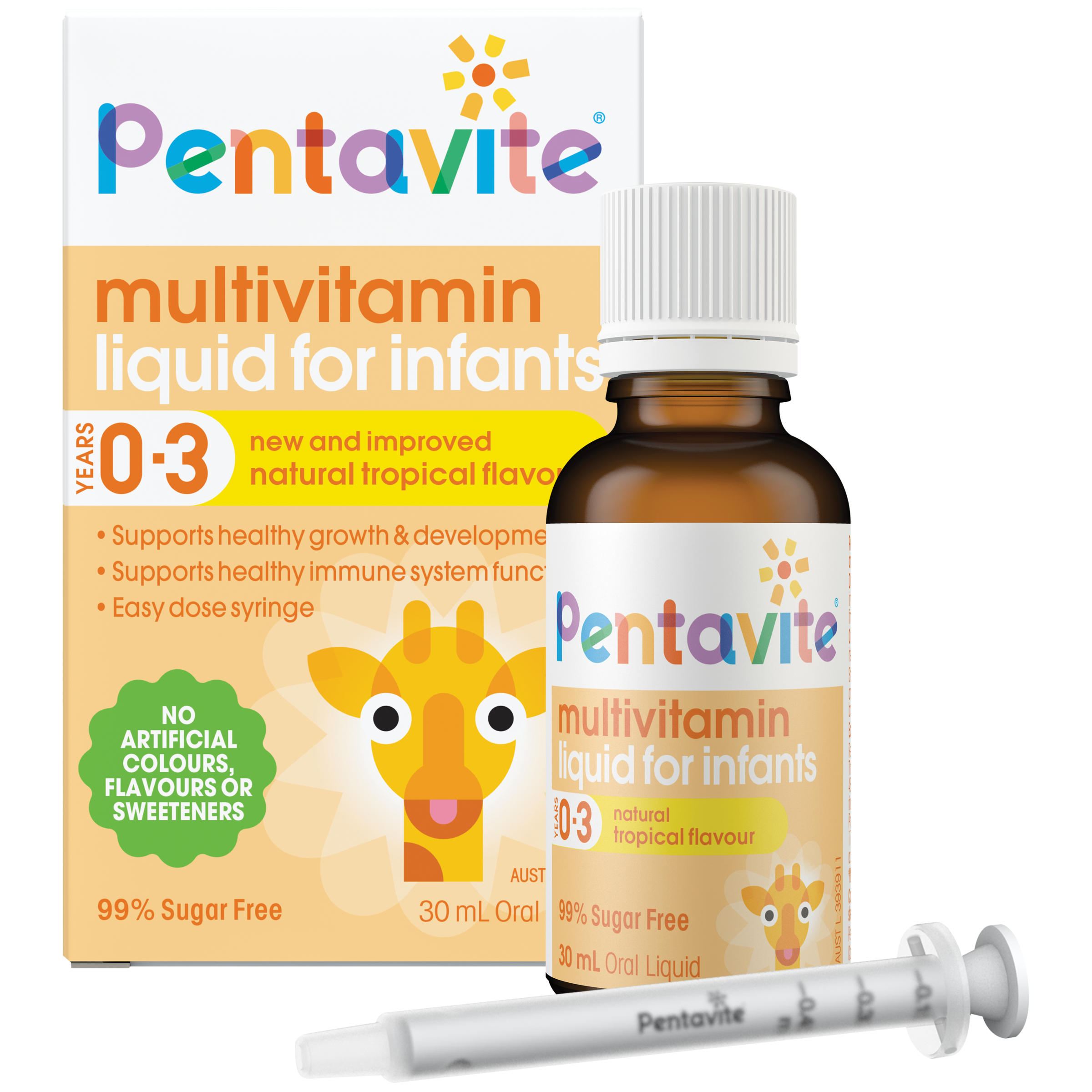 Pentavite Multivitamin Liquid For Infants Tropical 30ml - Image 5