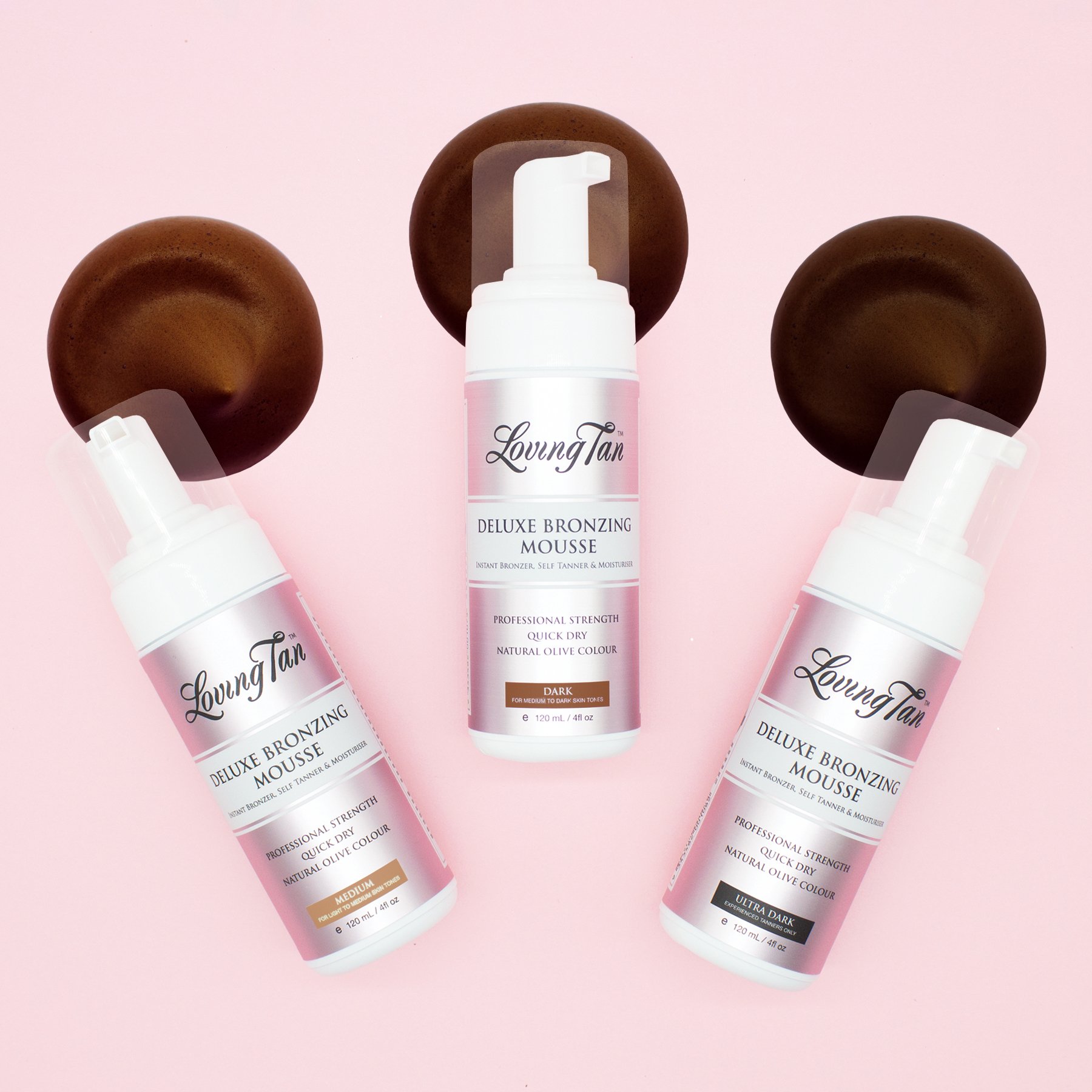 Loving Tan Deluxe Bronzing Mousse Medium 120ml - Image 2