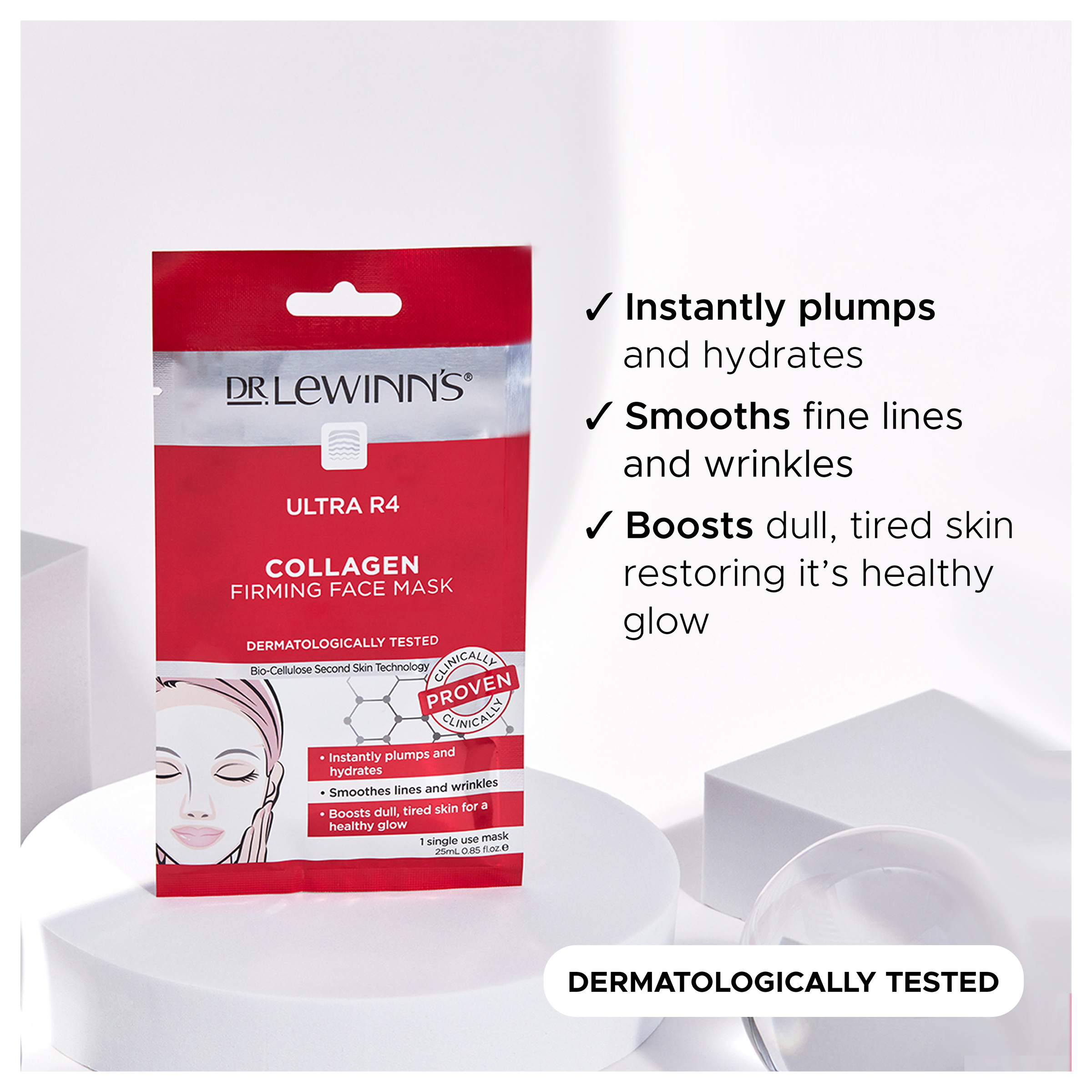 Dr. LeWinn's Ultra R4 Collagen Face Mask 1 pack - Image 7